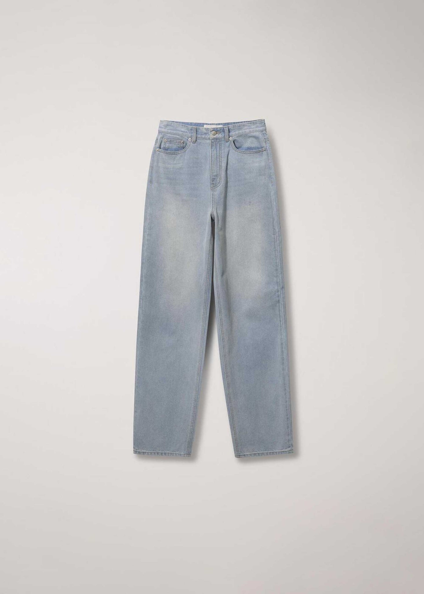 Light Blue Relaxed Wide-Leg Jean