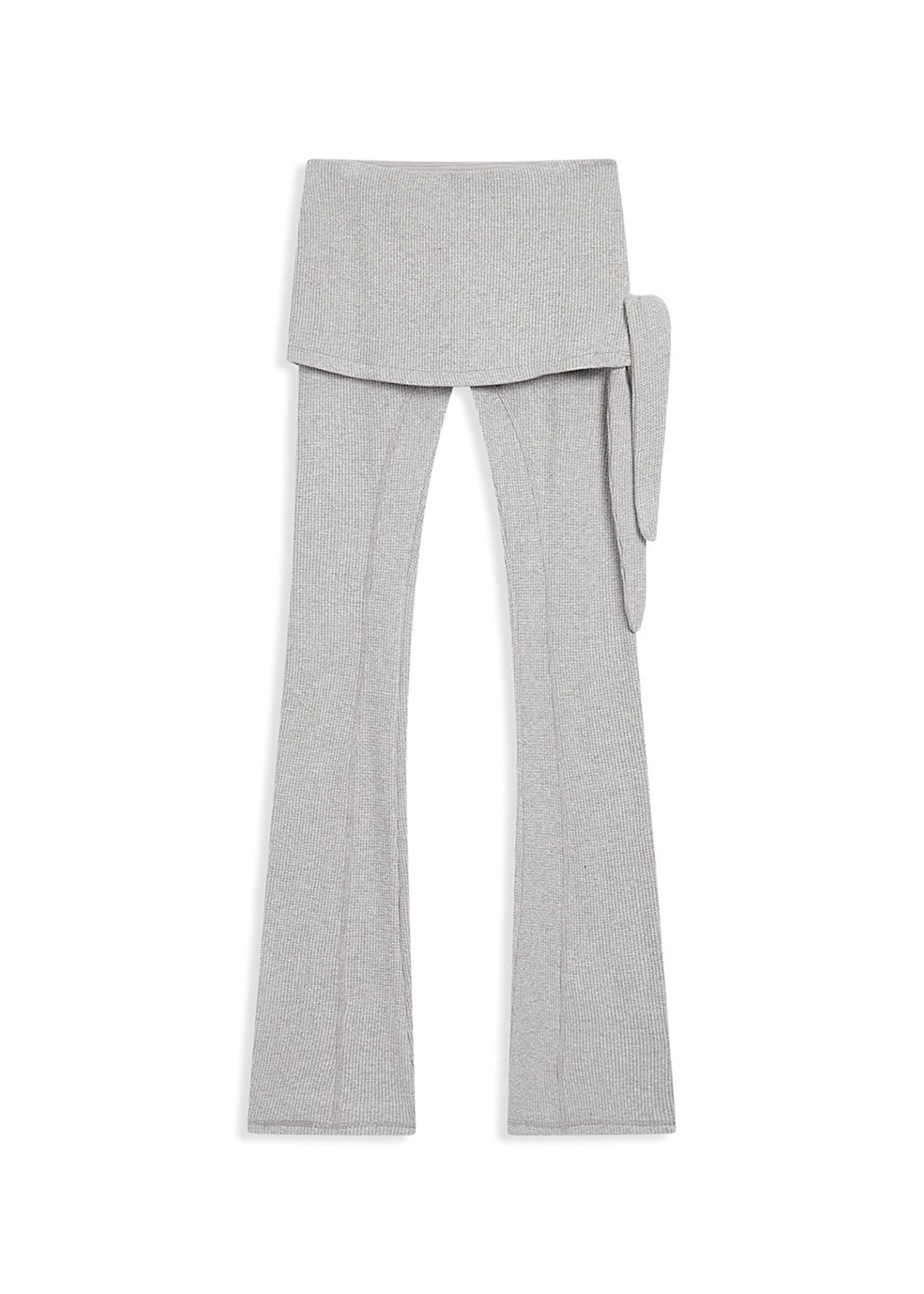 Grey Skirted Flare Leggings