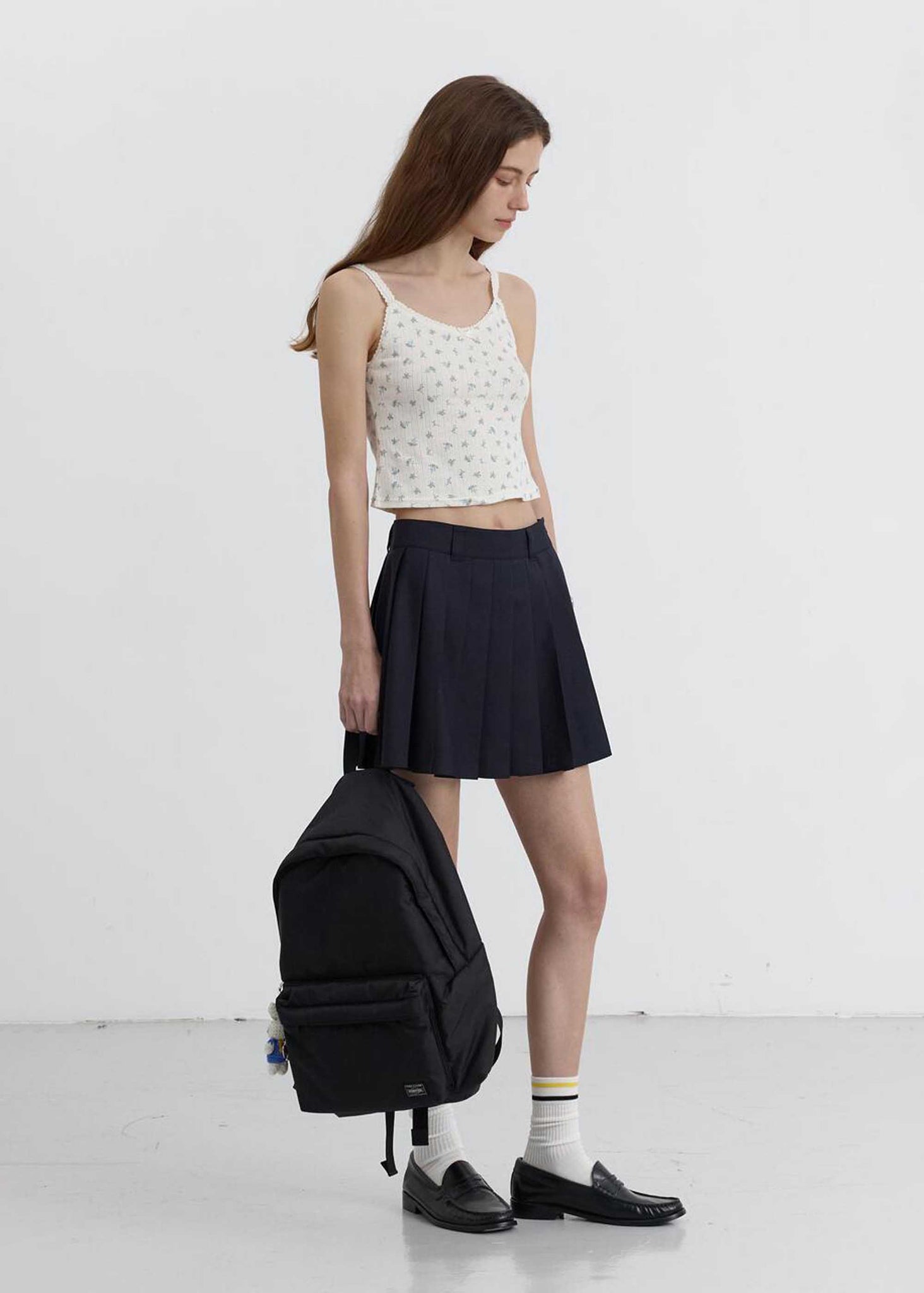 Off-White Pointelle Floral Camisole