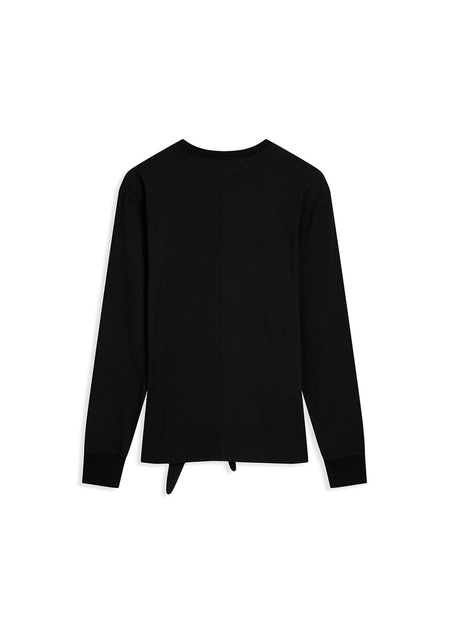 Black Knotted Longsleeve T-Shirt