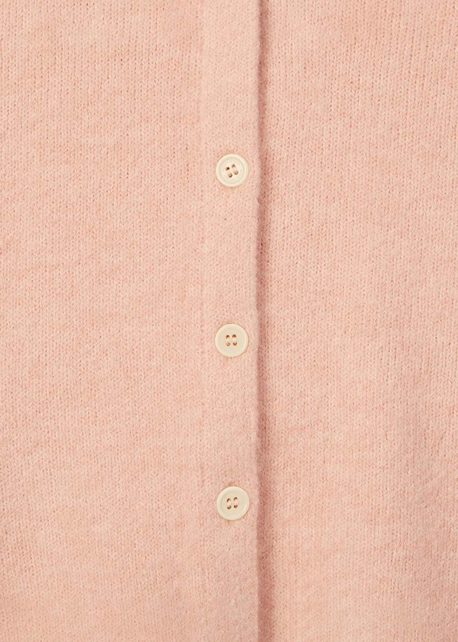 Pink Spread Collar Cardigan