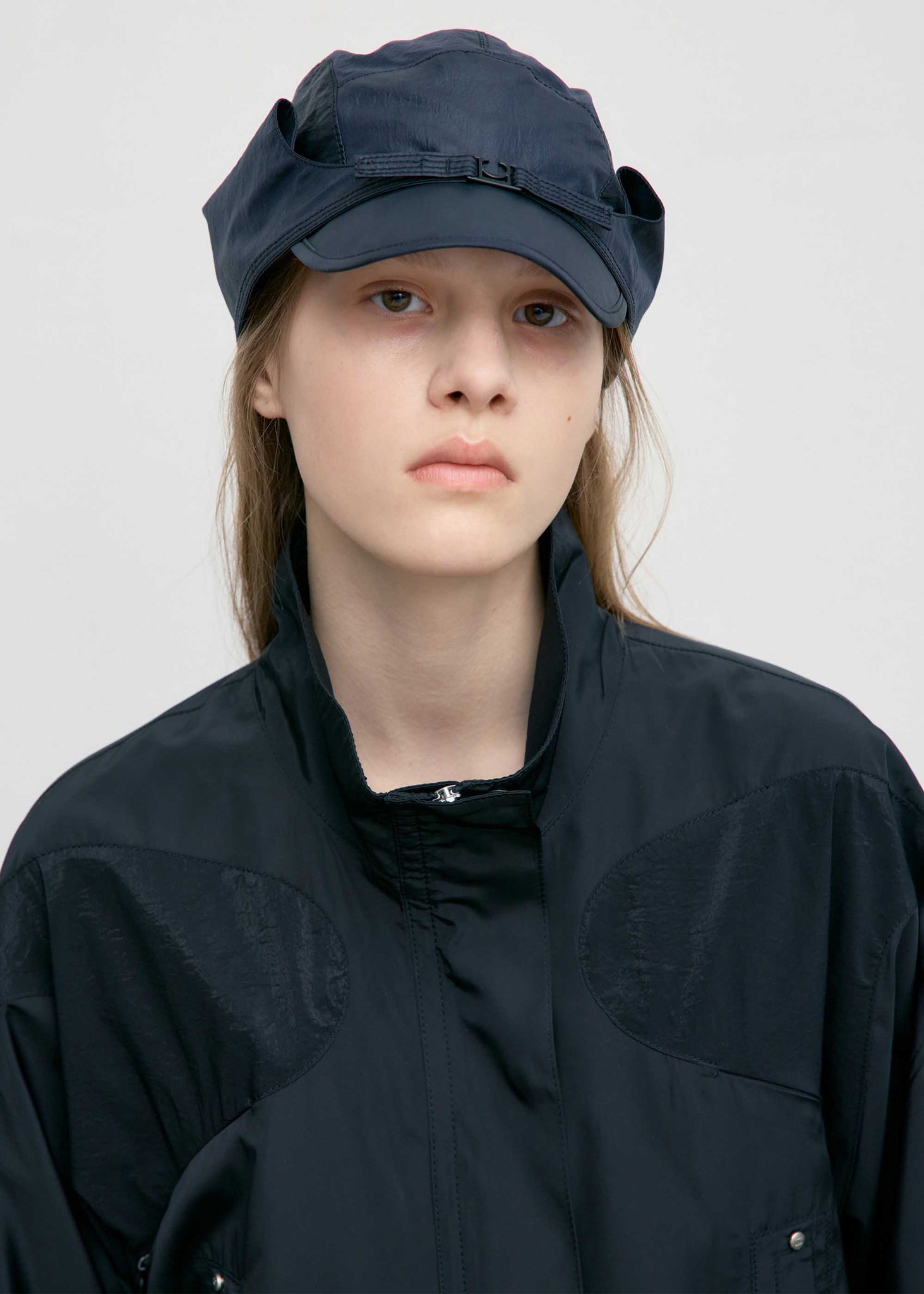 Black Aviator Cap