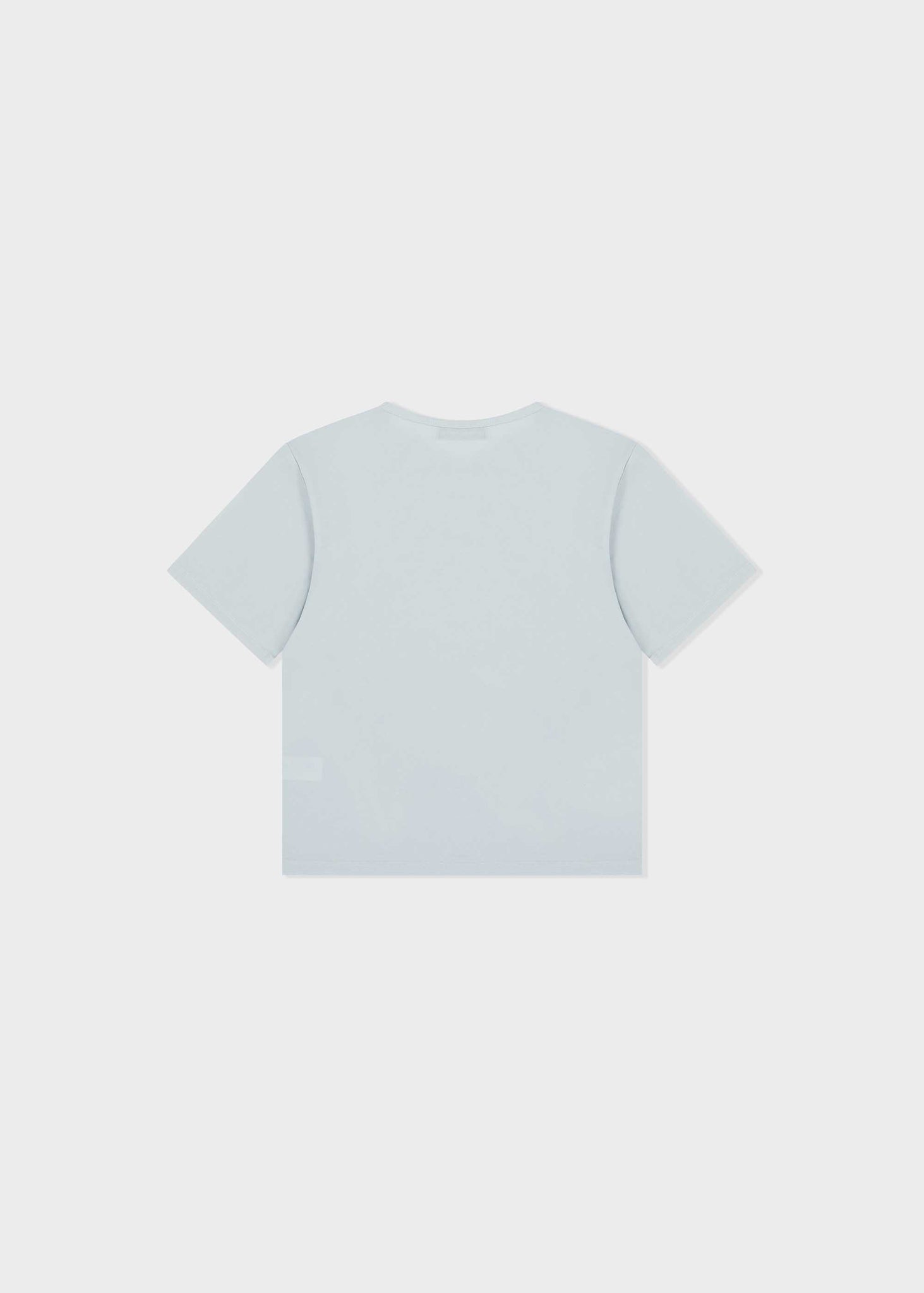 Pale Blue ‘Homage’ Cropped T-Shirt