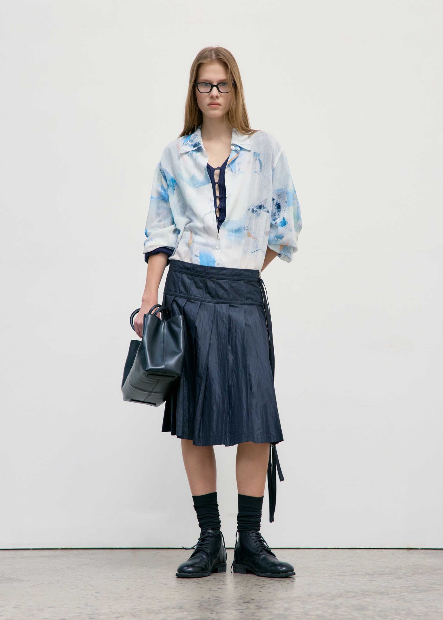 Blue Boriana x LOW CLASSIC Printed Shirt