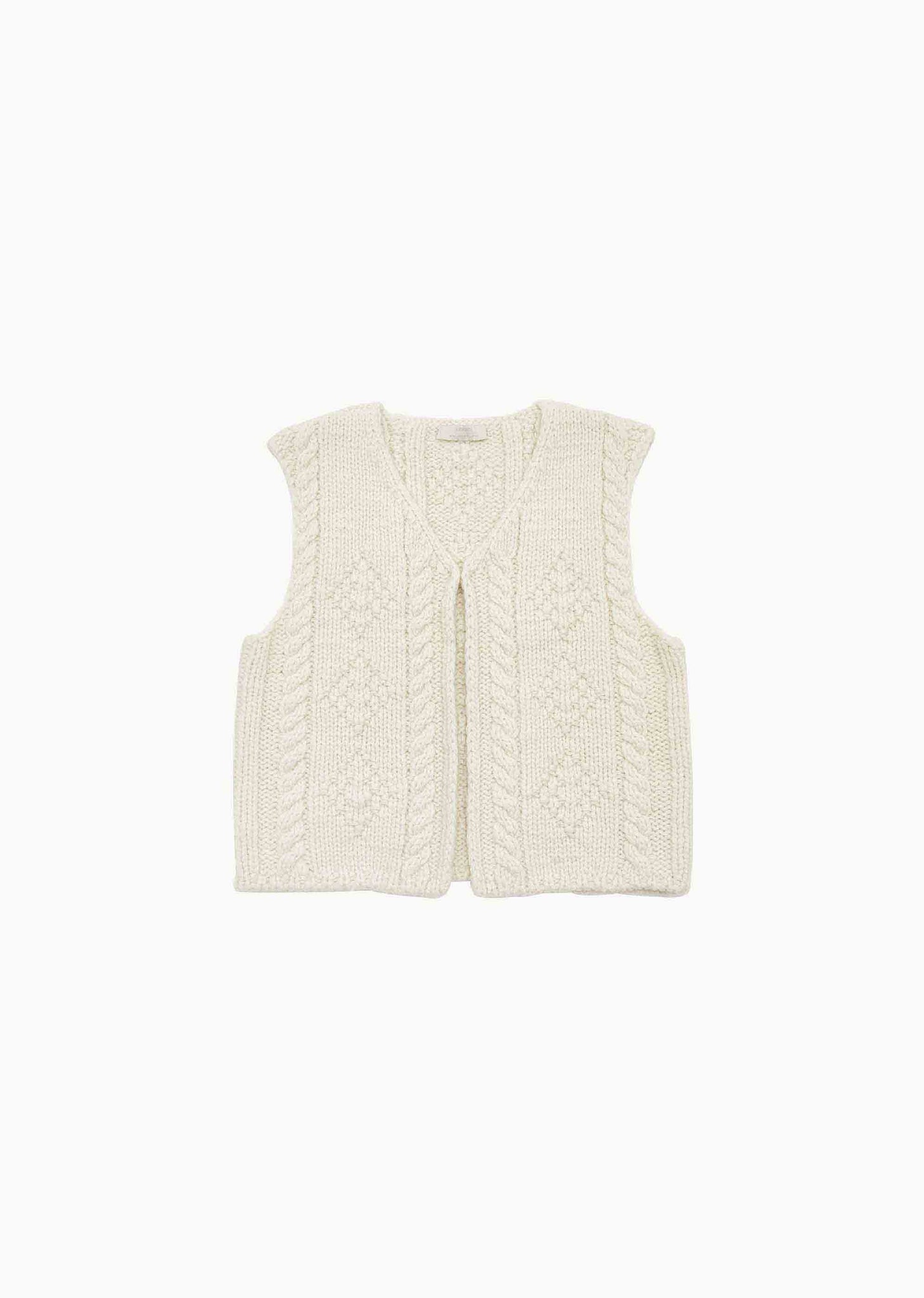 Off-White Cable Knit Vest