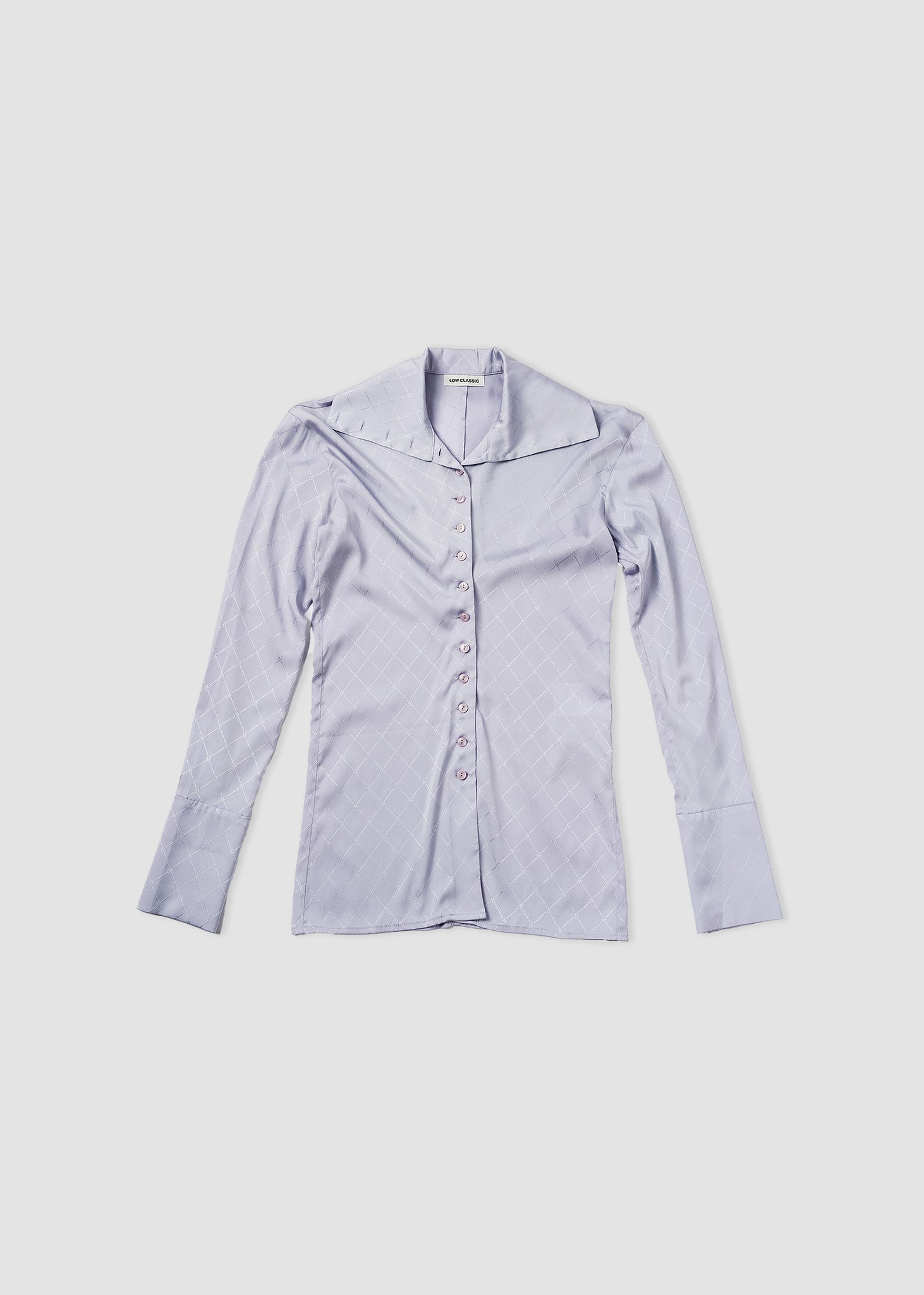 Lavender Fold Collar Shirt