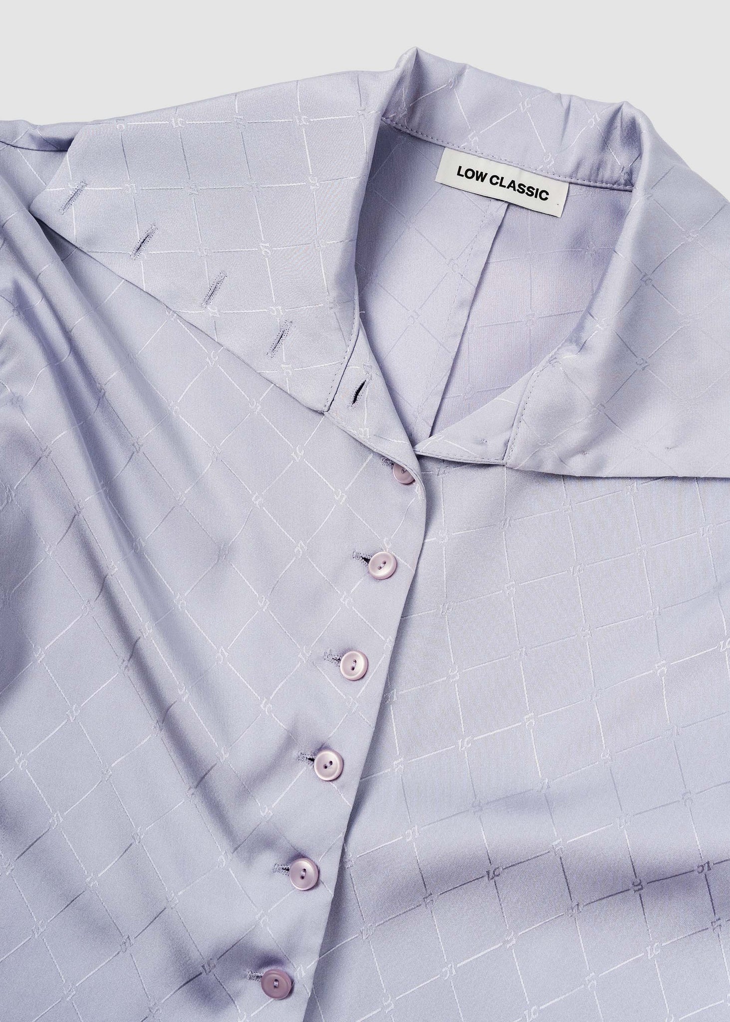 Lavender Fold Collar Shirt