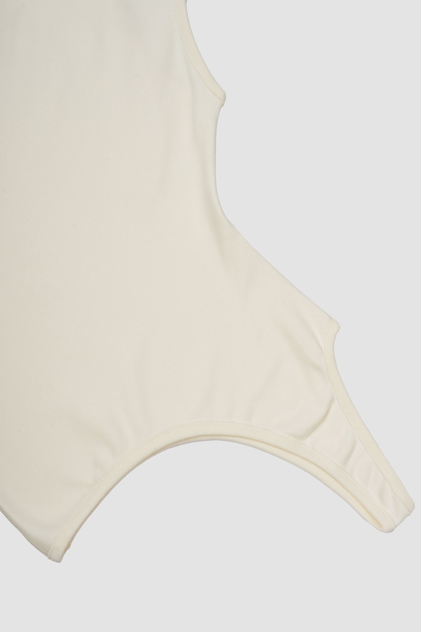 Cream Cut-out Tank Top