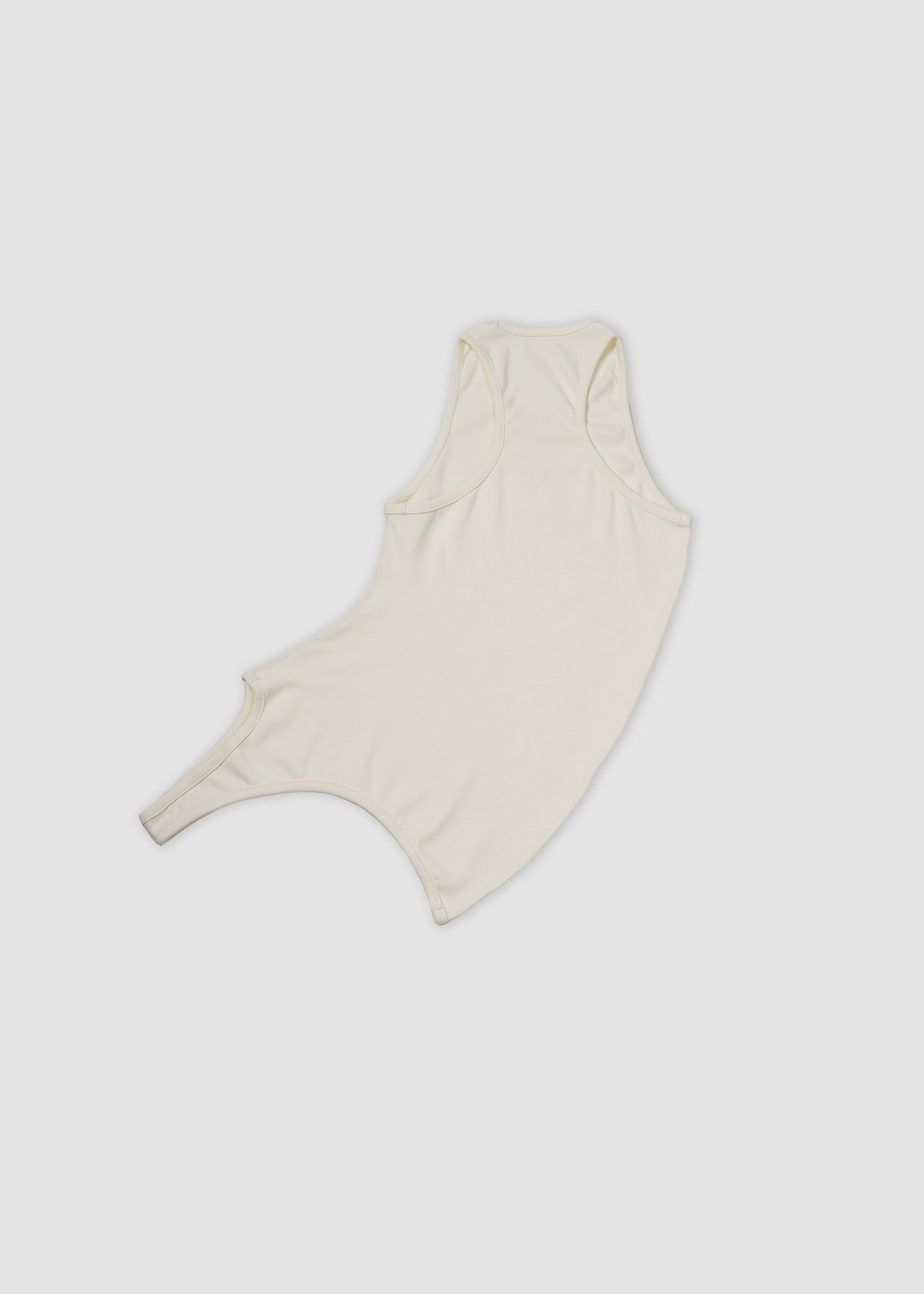 Cream Cut-out Tank Top