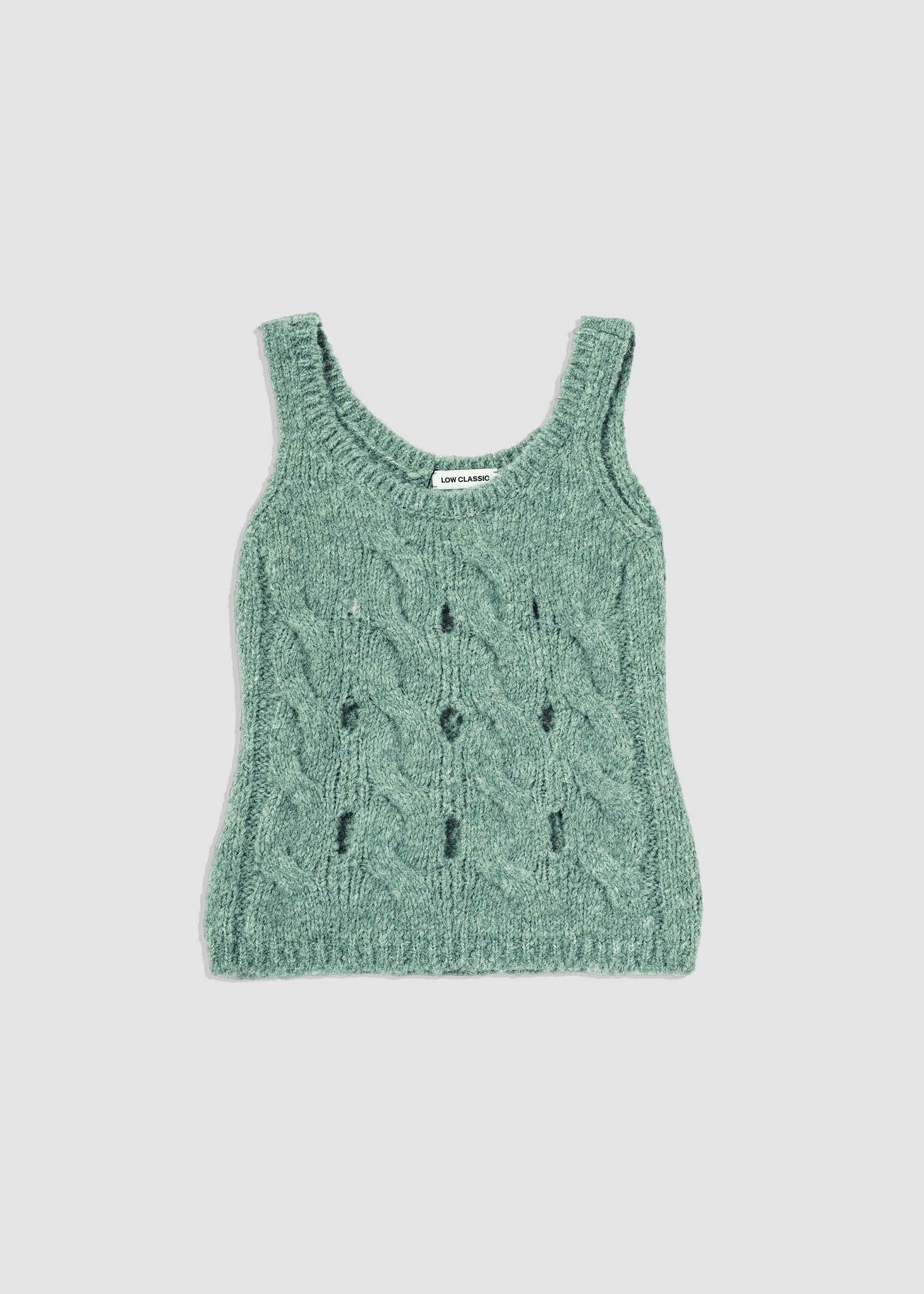 Mint Knit Cardigan and Vest Set