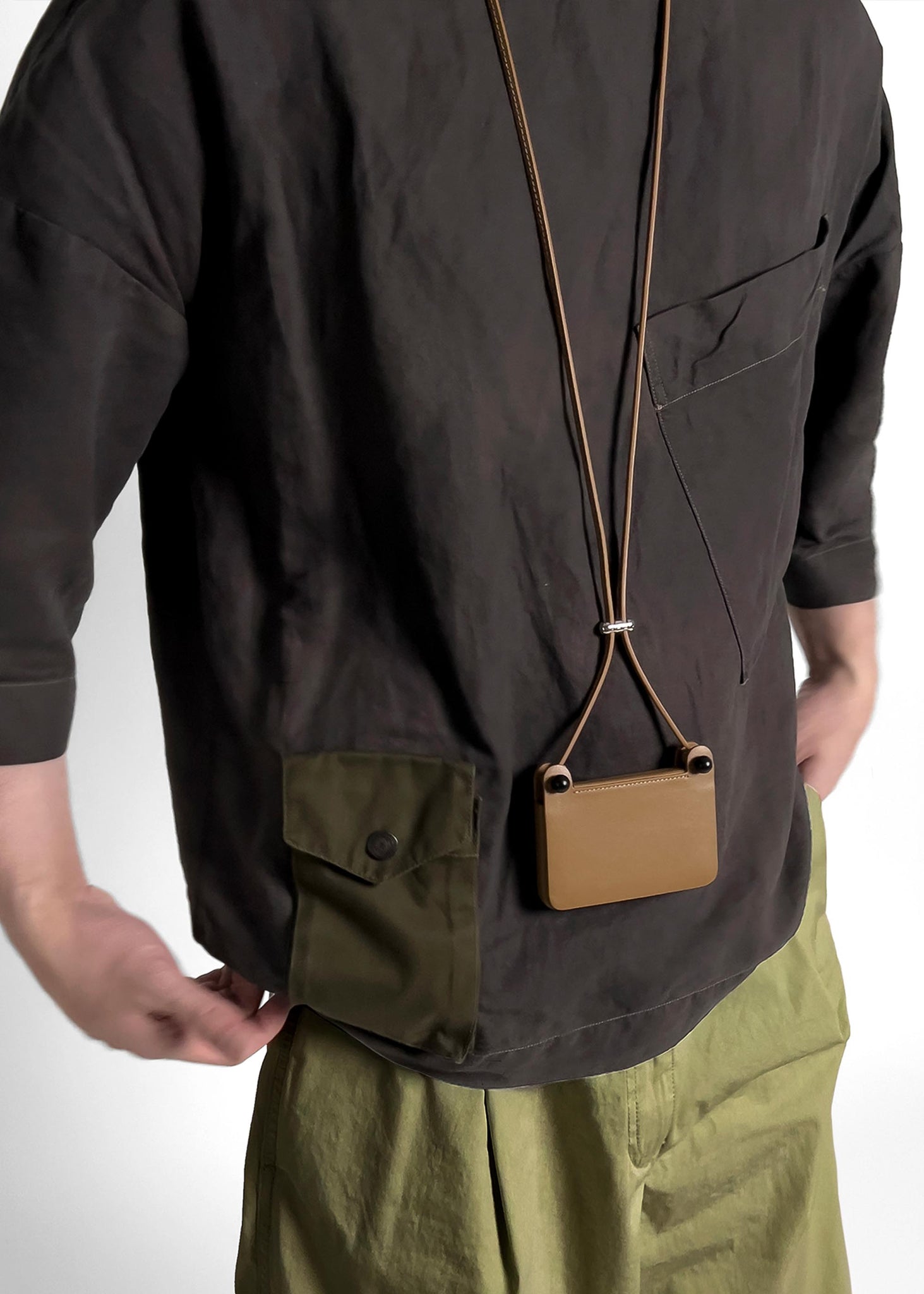 Caramel Cassette Crossbody Bag