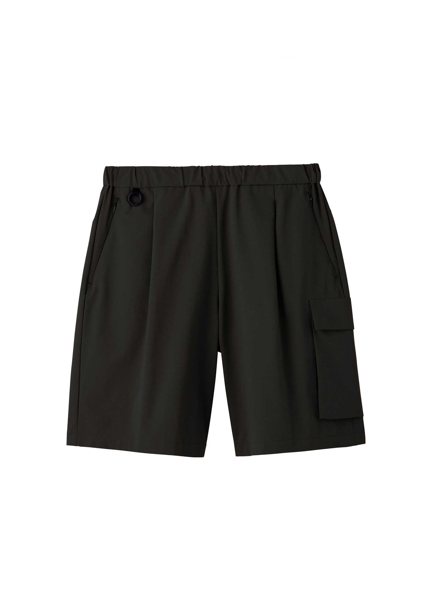 Black Tech Cargo Shorts