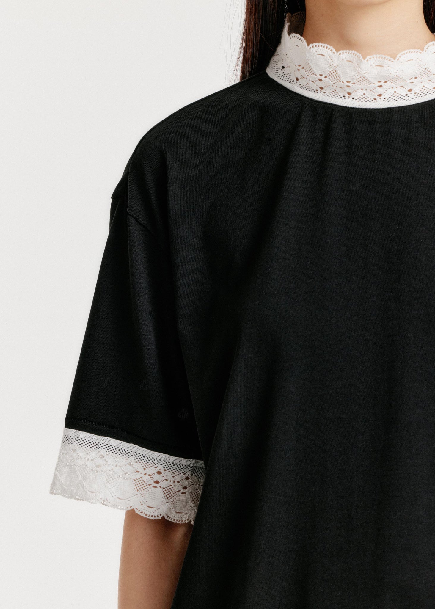 Black Lace T-Shirt