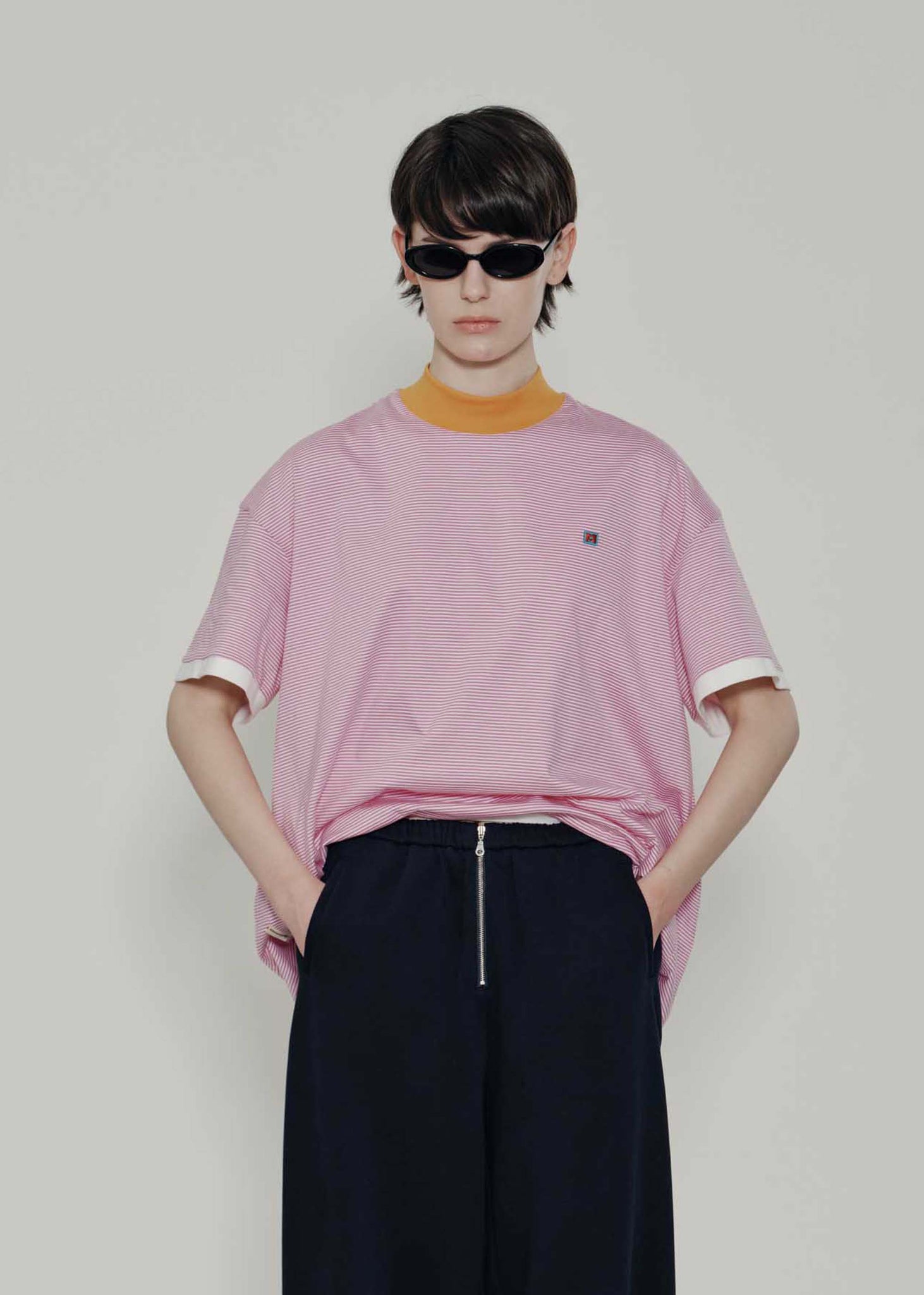 Pink Reversible Stripe T-Shirt