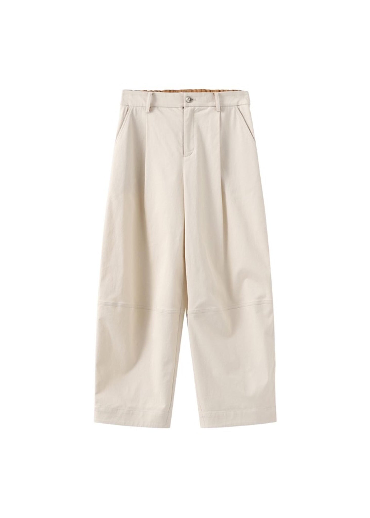 White Barrel Trousers