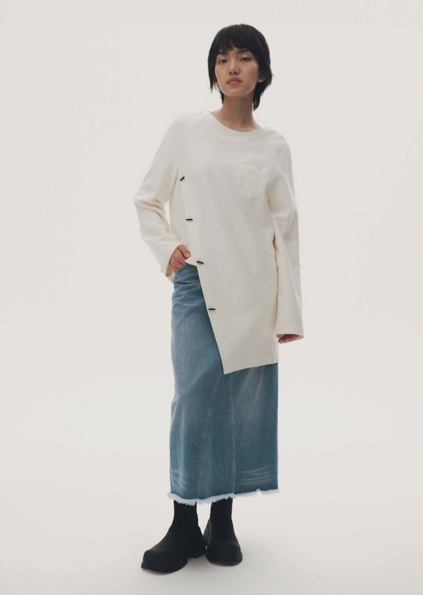 Off-White Asymmetric Panelled Shirt