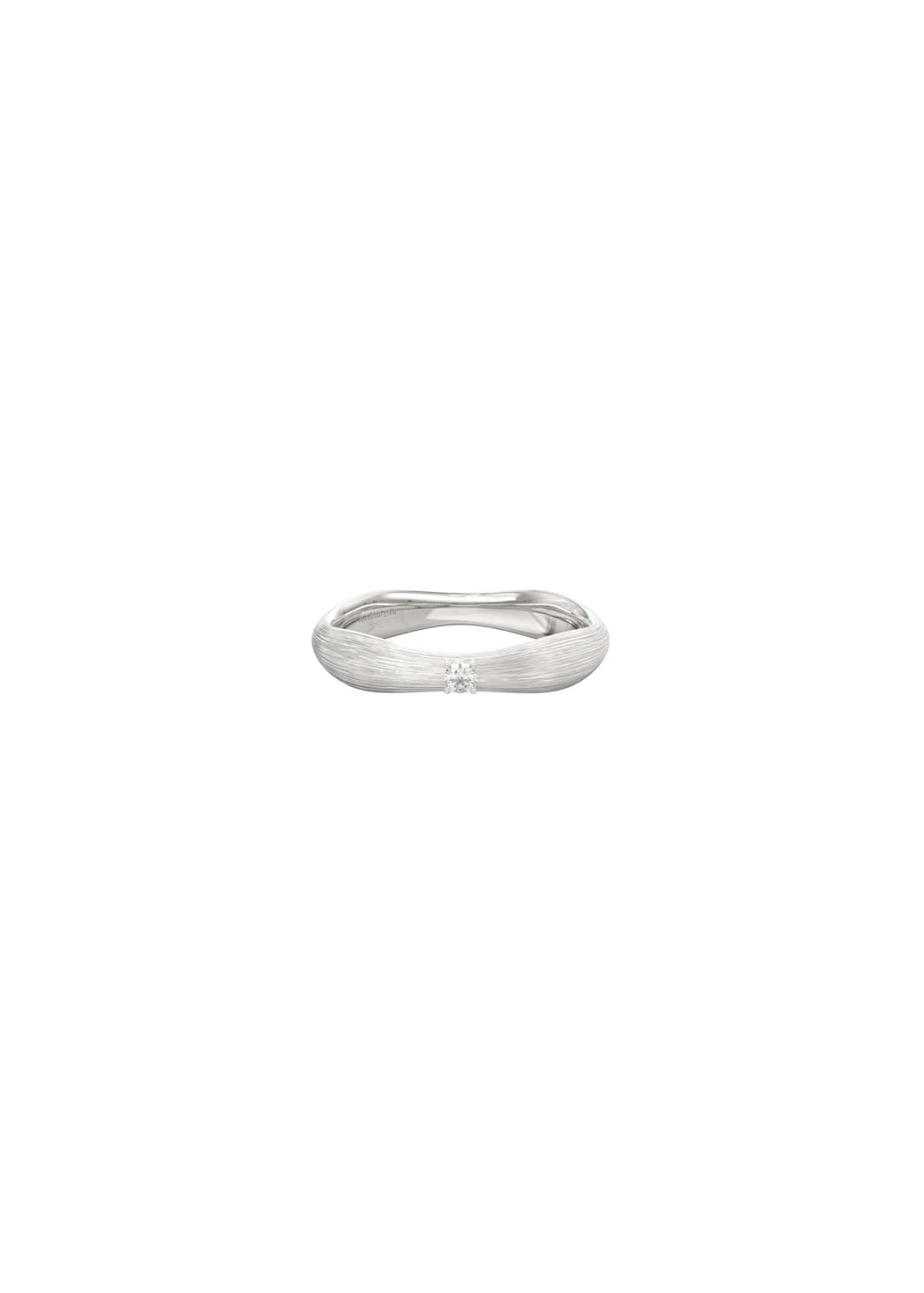 Brushed Curved Ring