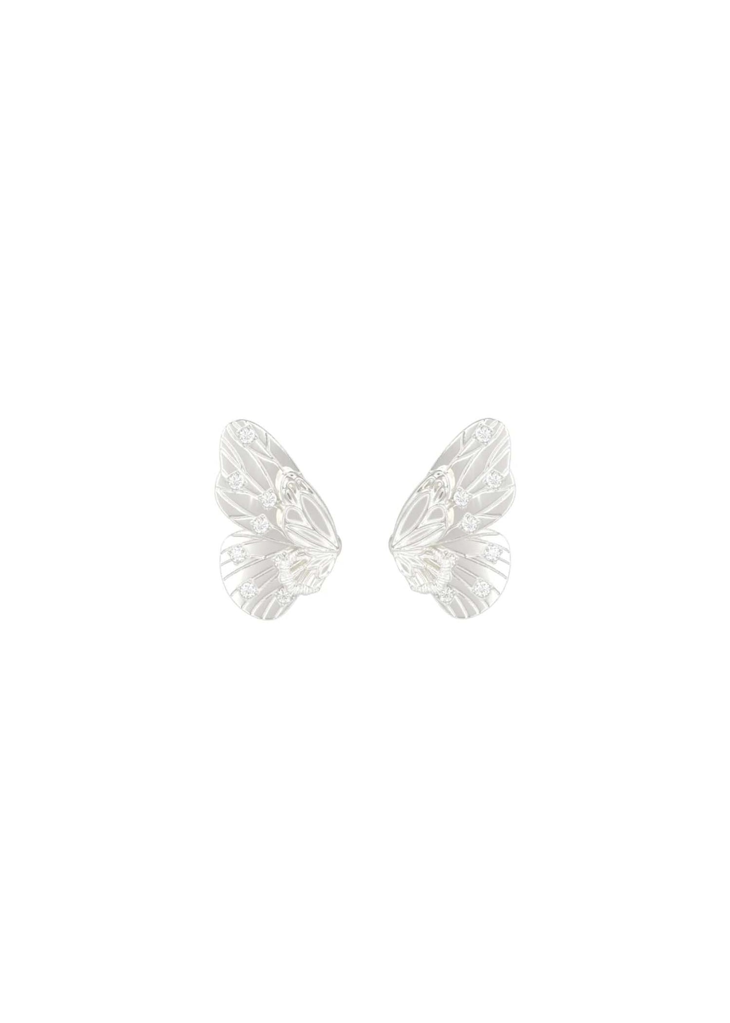 Butterfly Wing Double-Layer Earrings