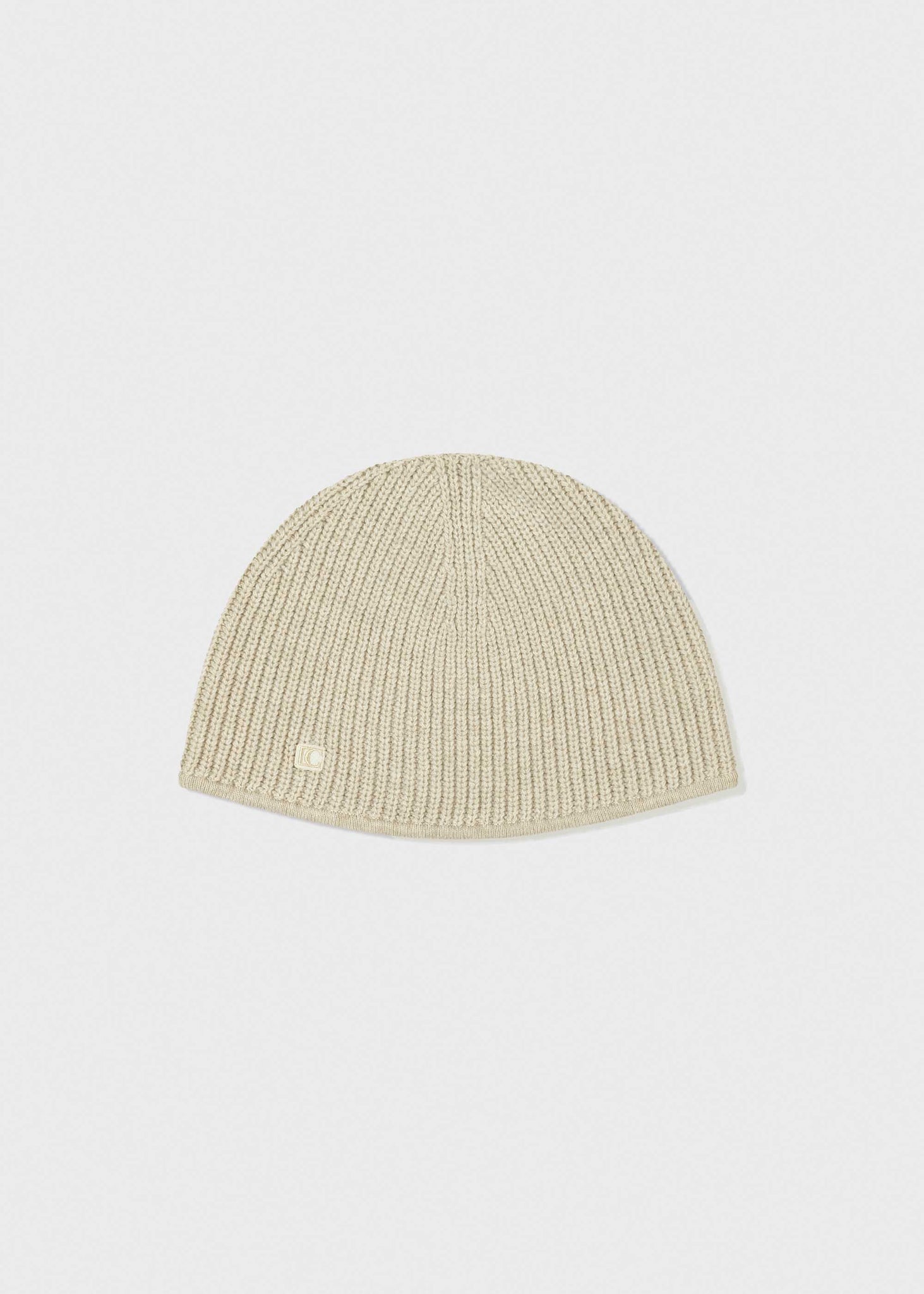 Pale Grey Patch Beanie