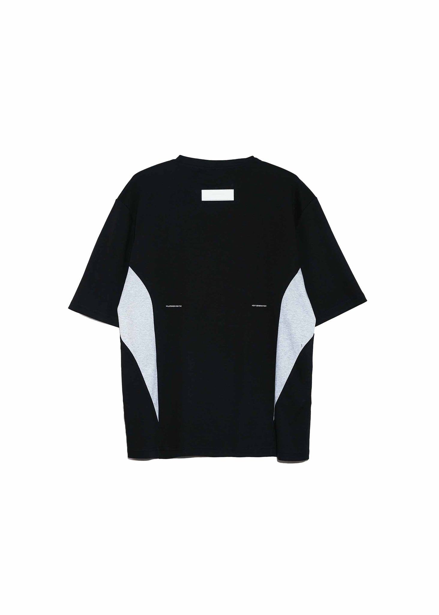 Black Panelled Jersey T-shirt