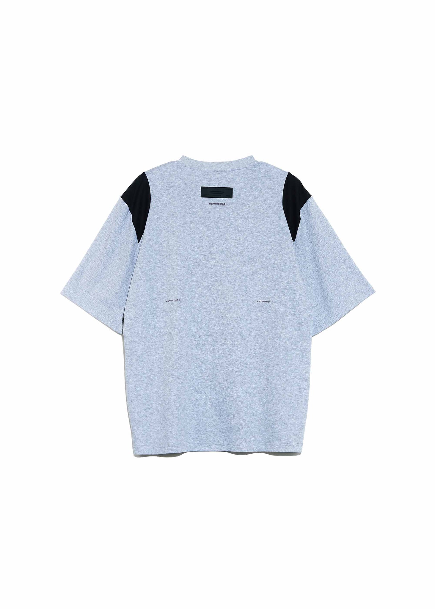 Grey Panelled Jersey T-Shirt