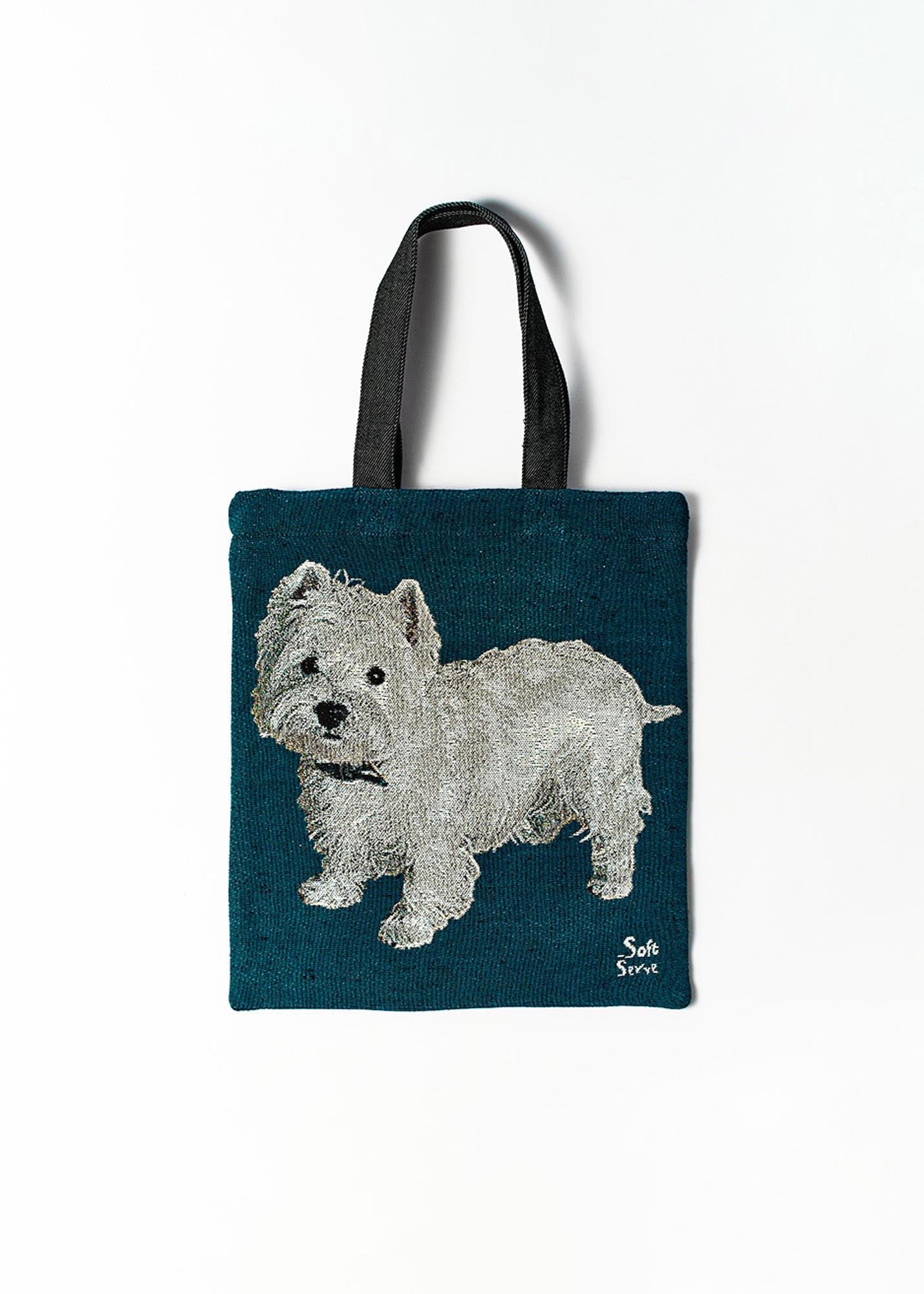 Blue West Highland Dog Tote