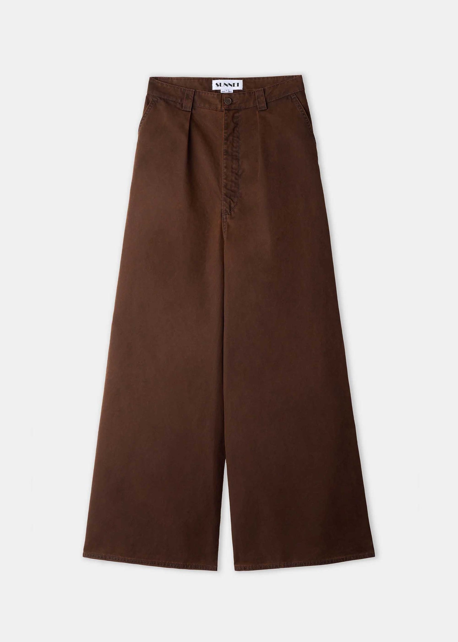 Brown Ultra-wide Jeans