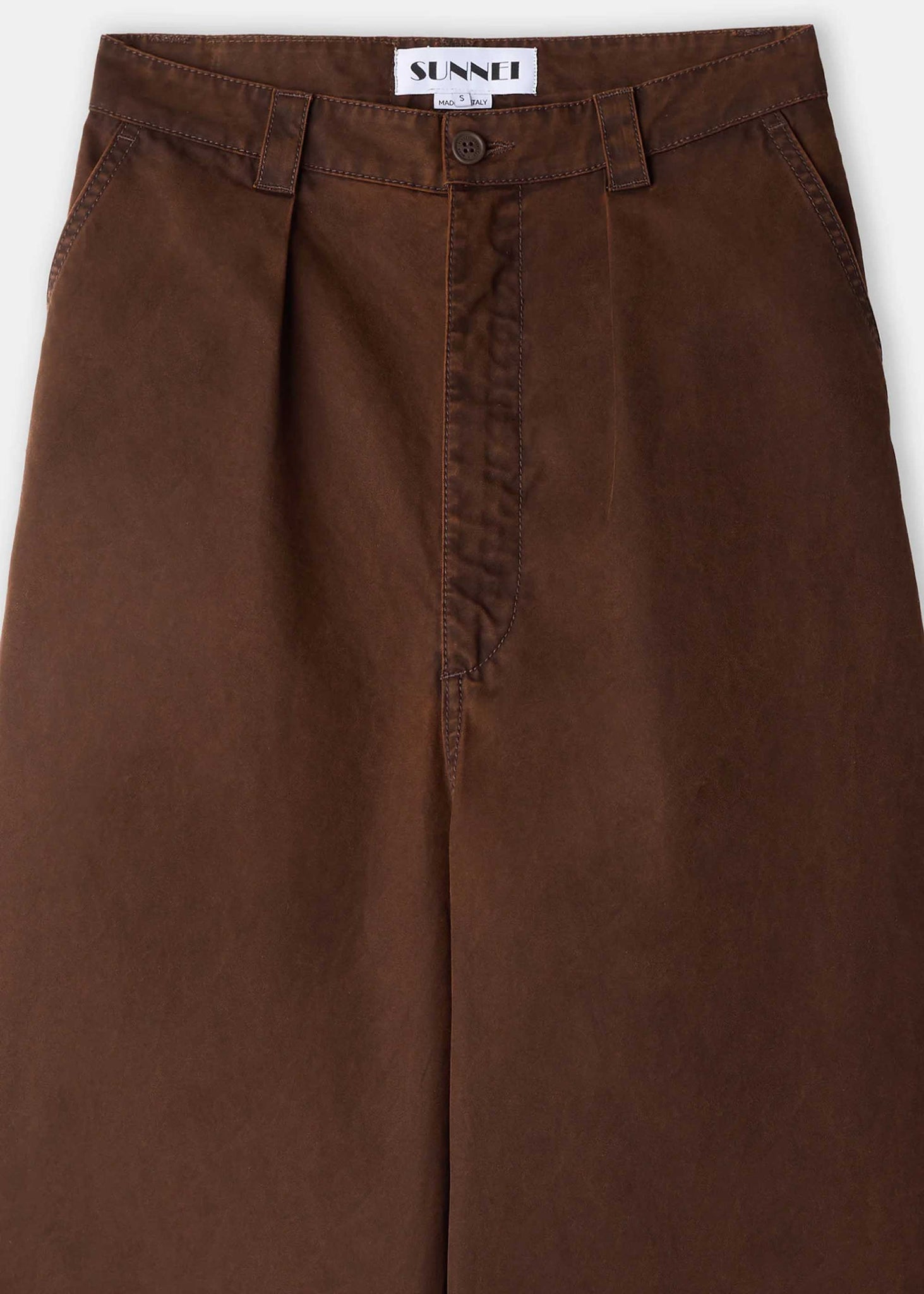 Brown Ultra-wide Jeans