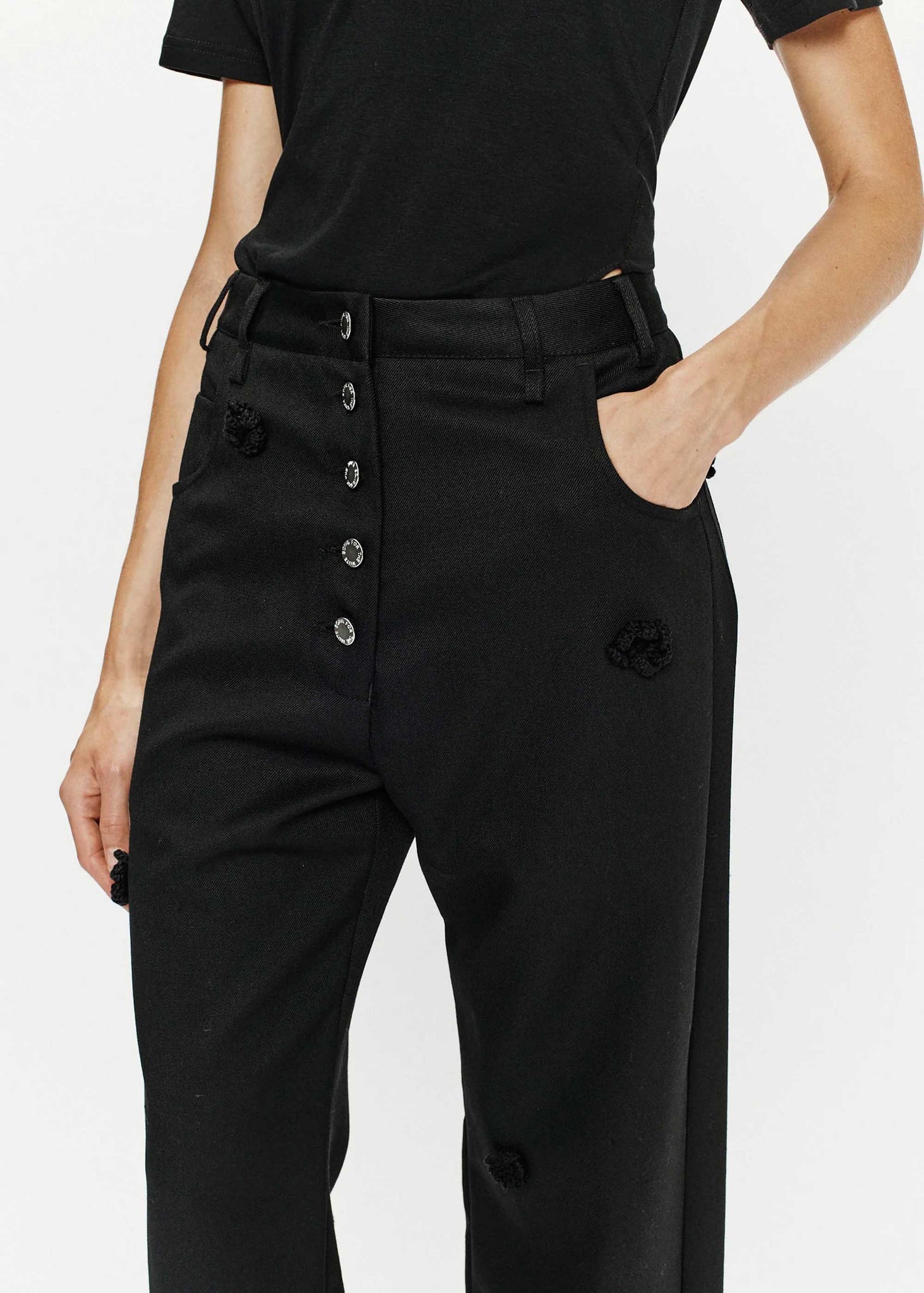 Black Daisy Trouser