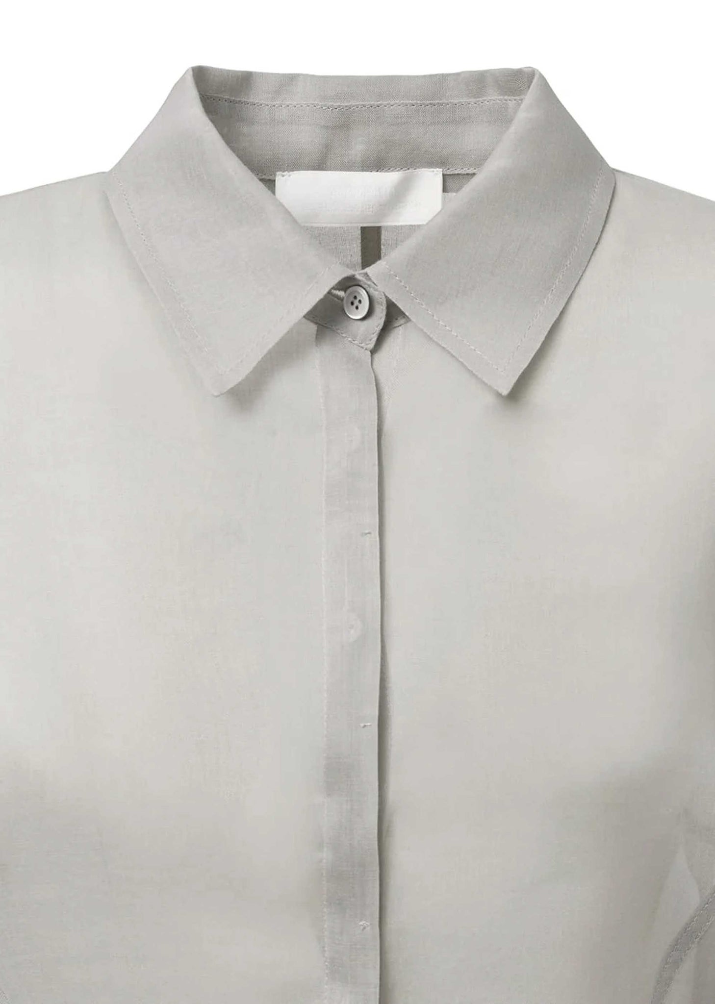 Grey Sheer Slim Fit Shirt