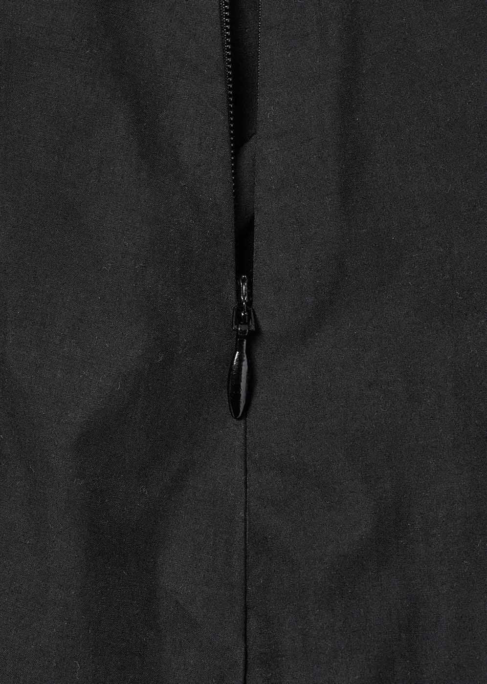 Black Shirring Culotte Pants