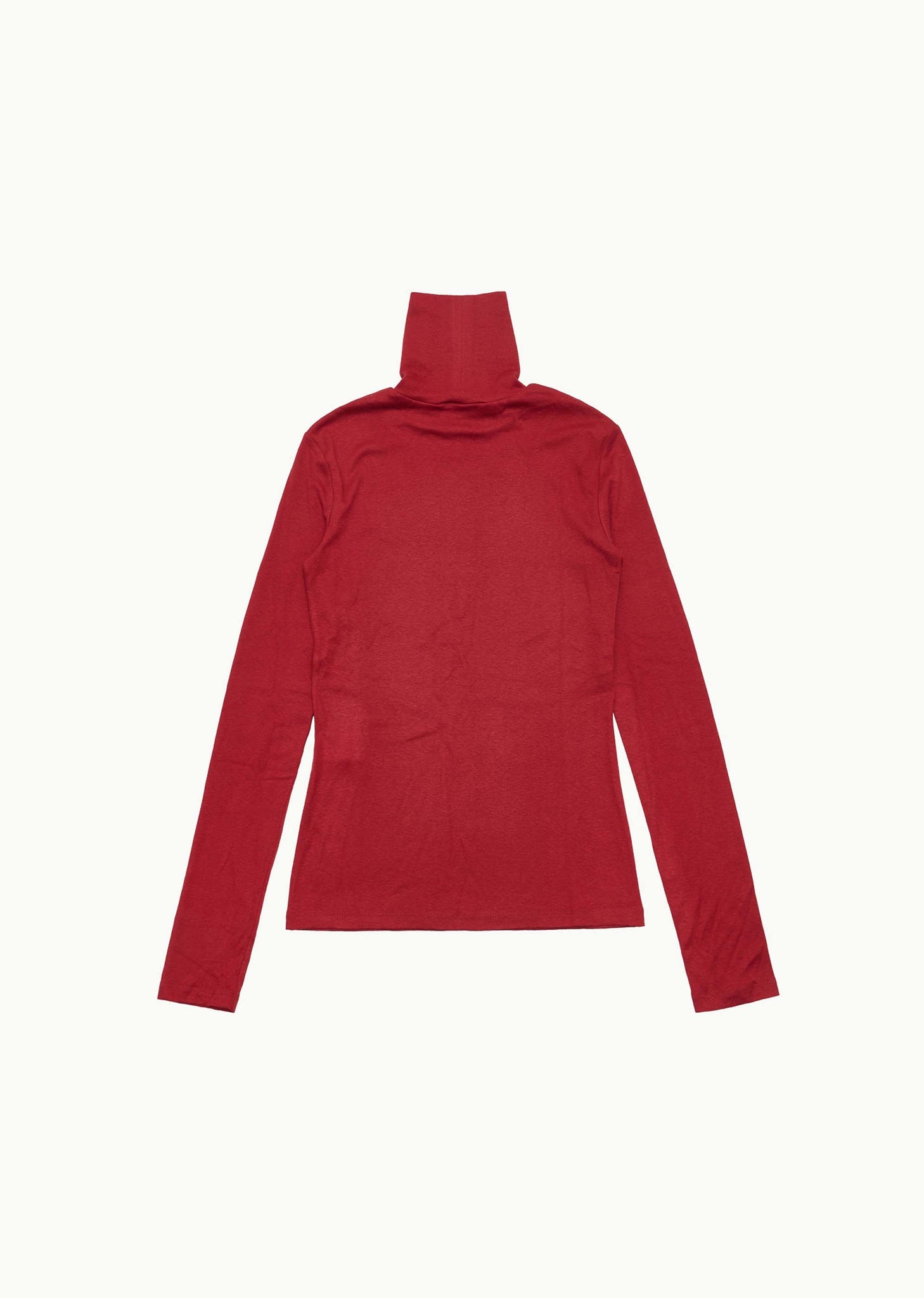 Red Fitted Turtleneck