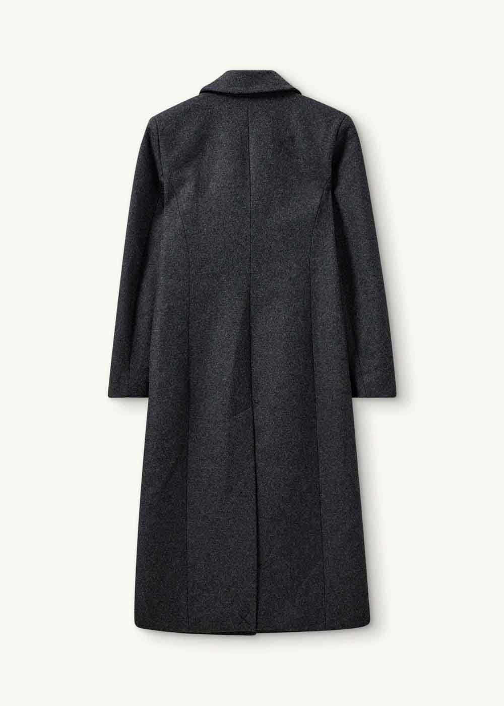 Grey Tailored Wool Coat