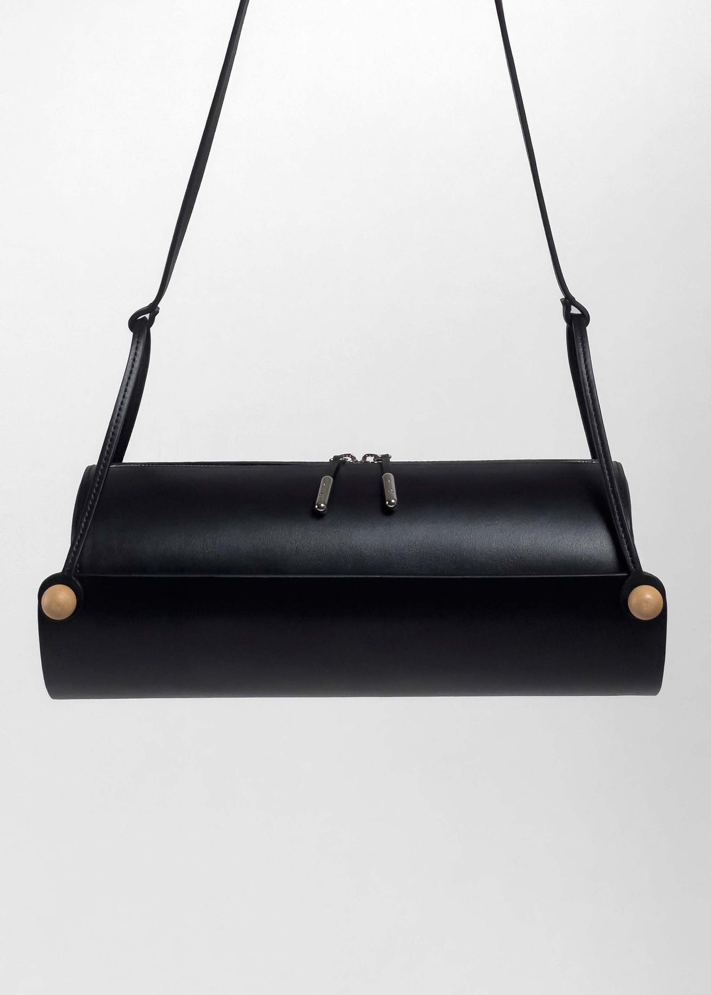 Black Tumbler Shoulder Bag