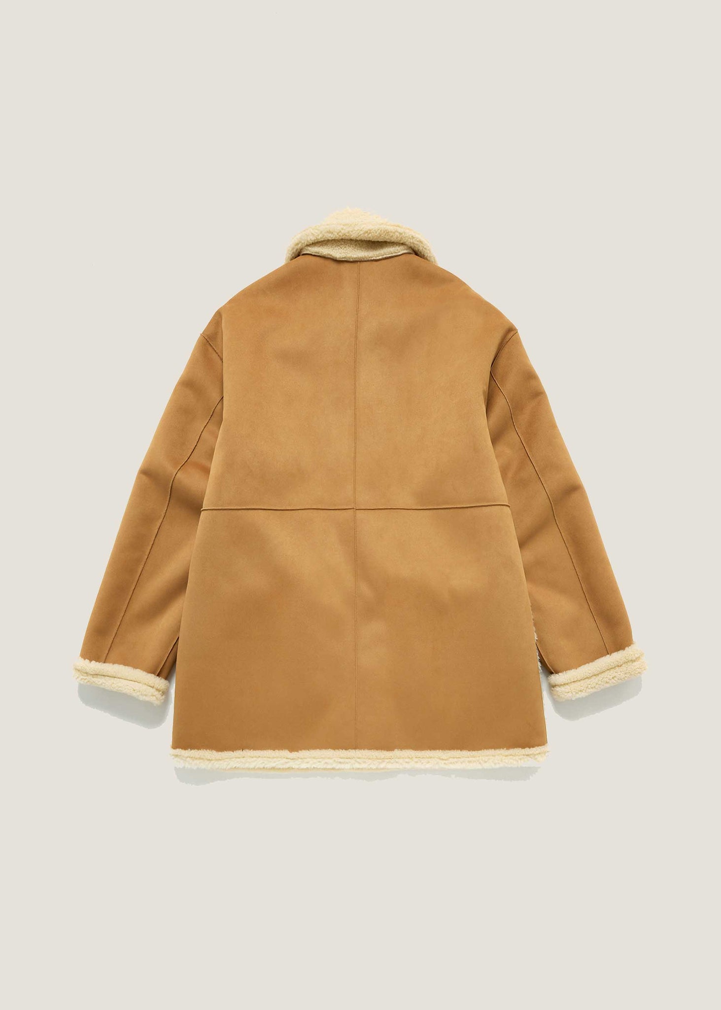 Brown Reversible Shearling Jacket