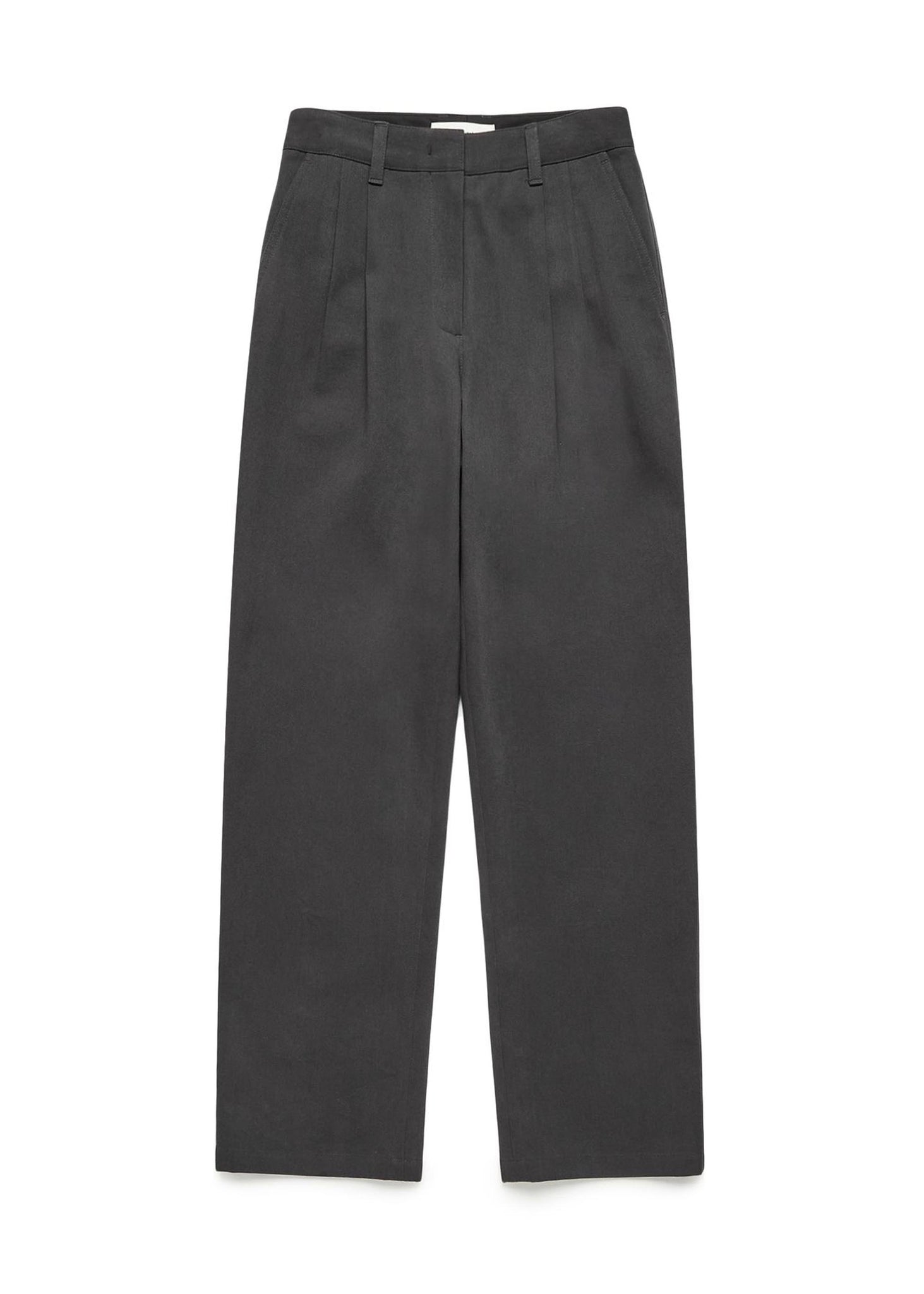 Grey Pleated Trousers