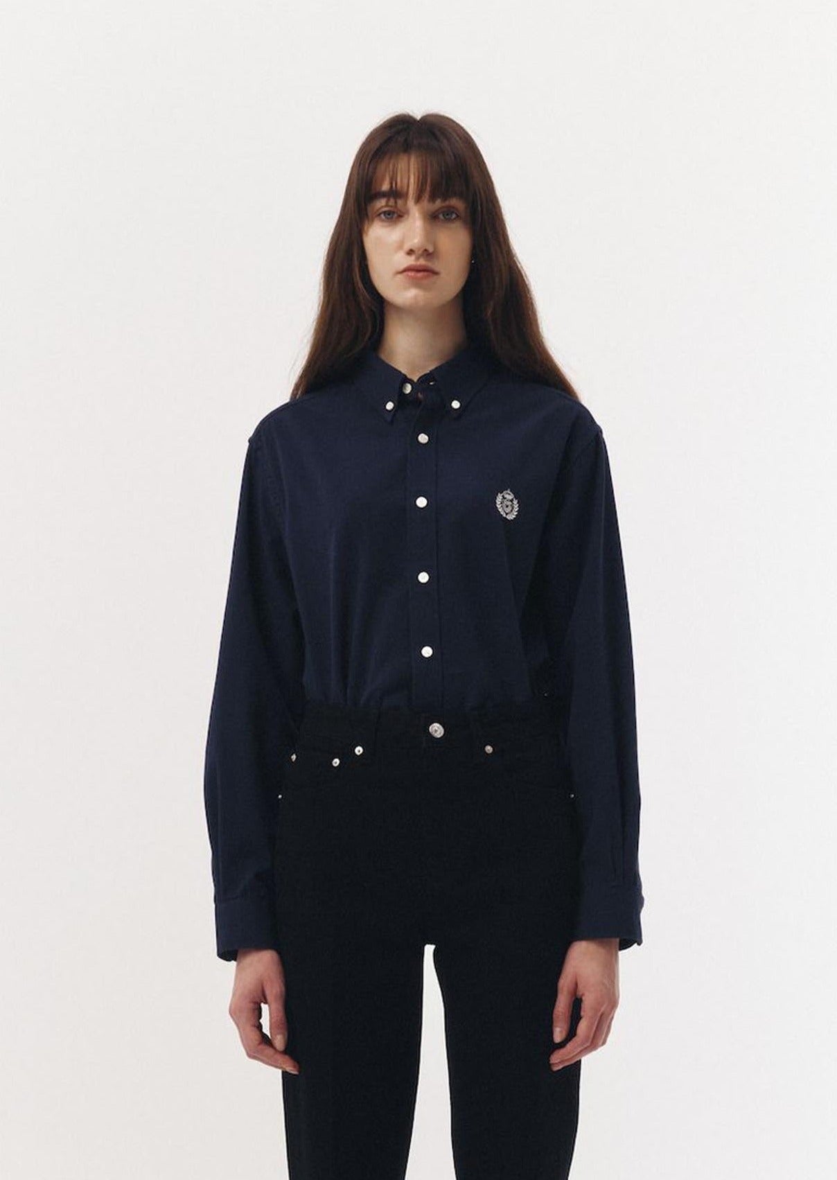 Navy Classic Embroidered Shirt
