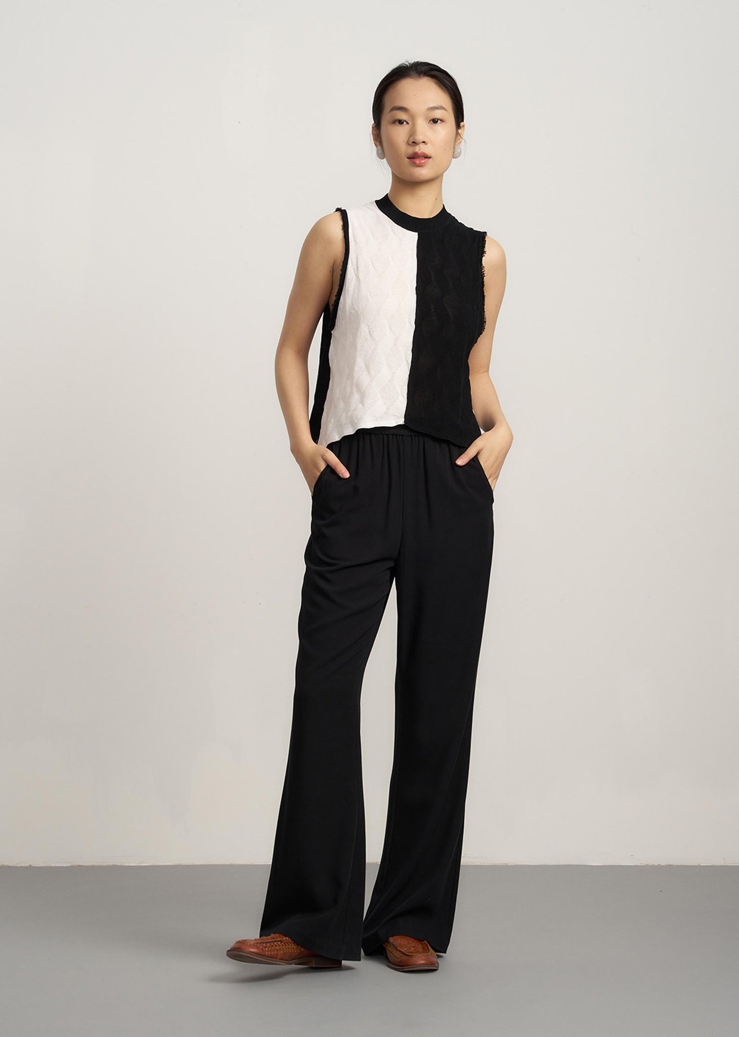 Black Flared Trousers