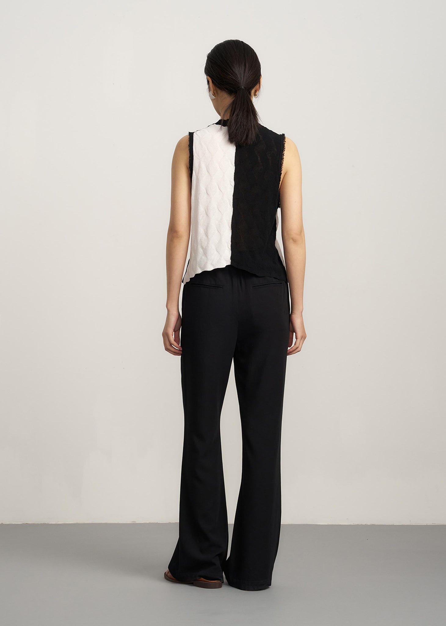 Black Flared Trousers