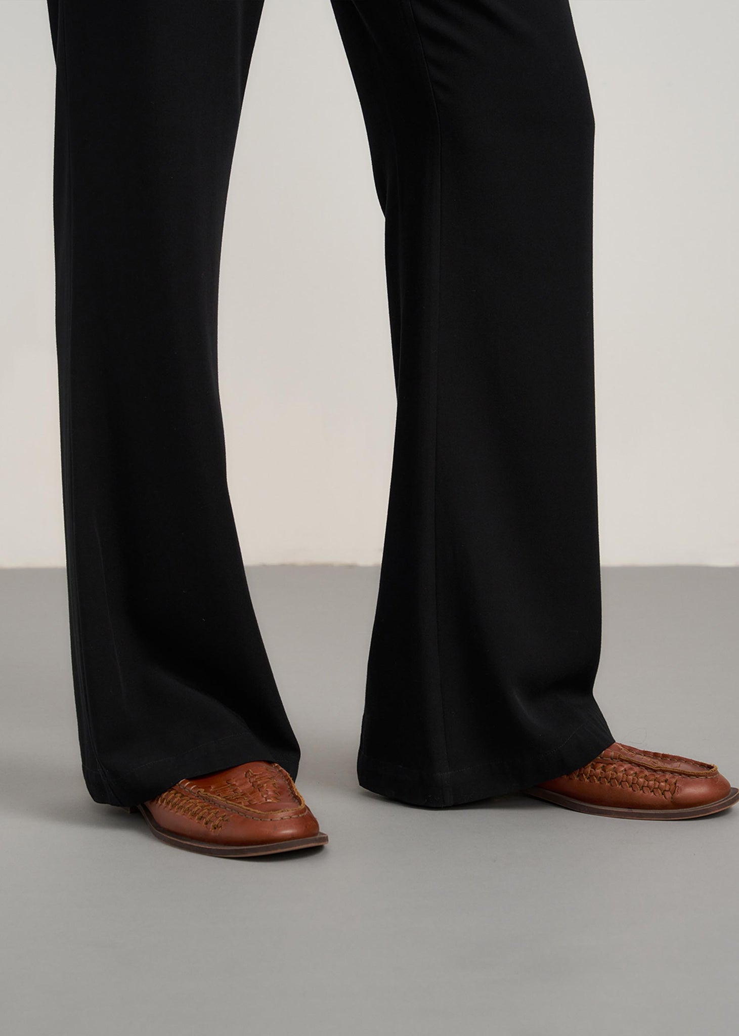 Black Flared Trousers