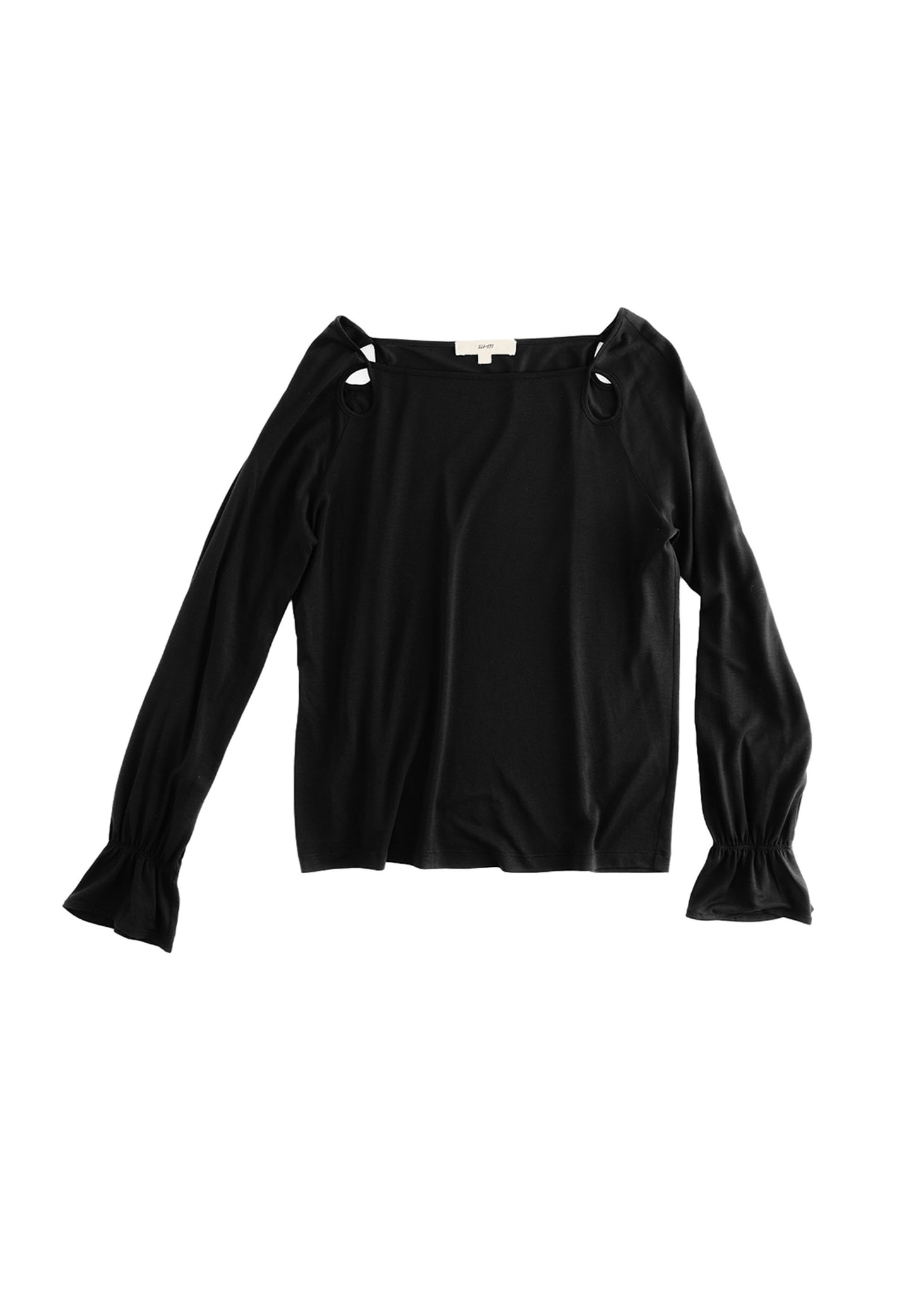 Black Cut Out Longsleeve T-Shirt