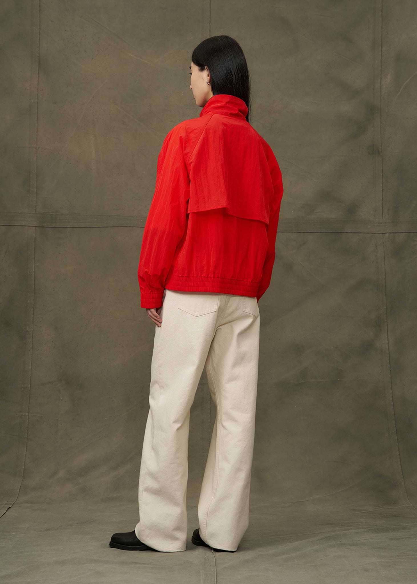 Red High Neck Jacket