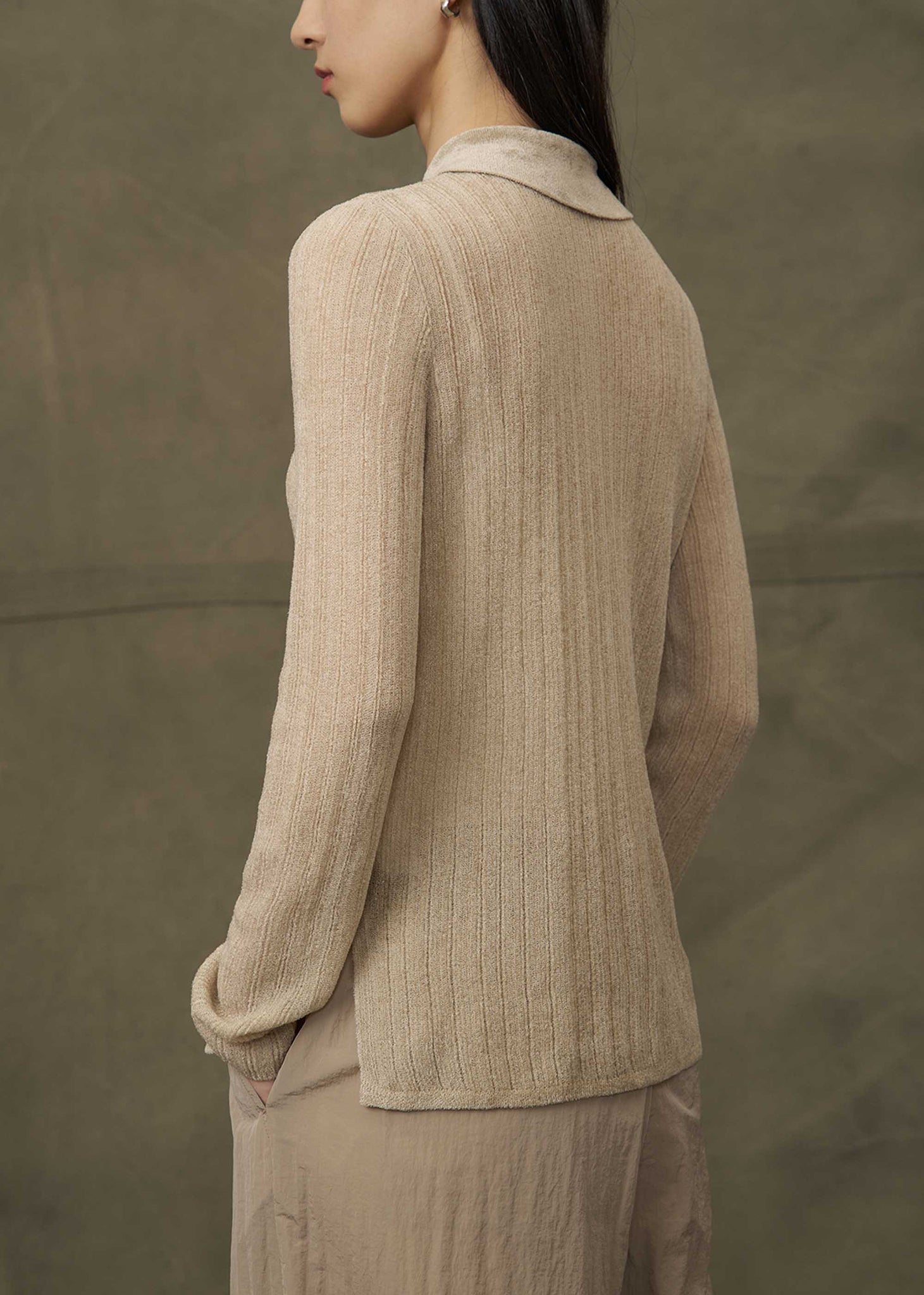 Beige Knit Shirt