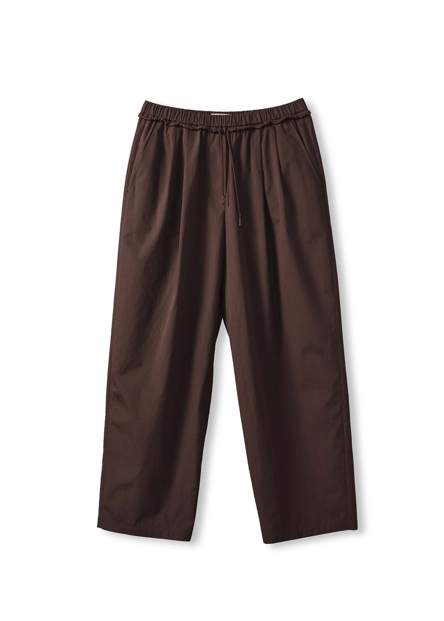 Maroon Pleated Easy Pants