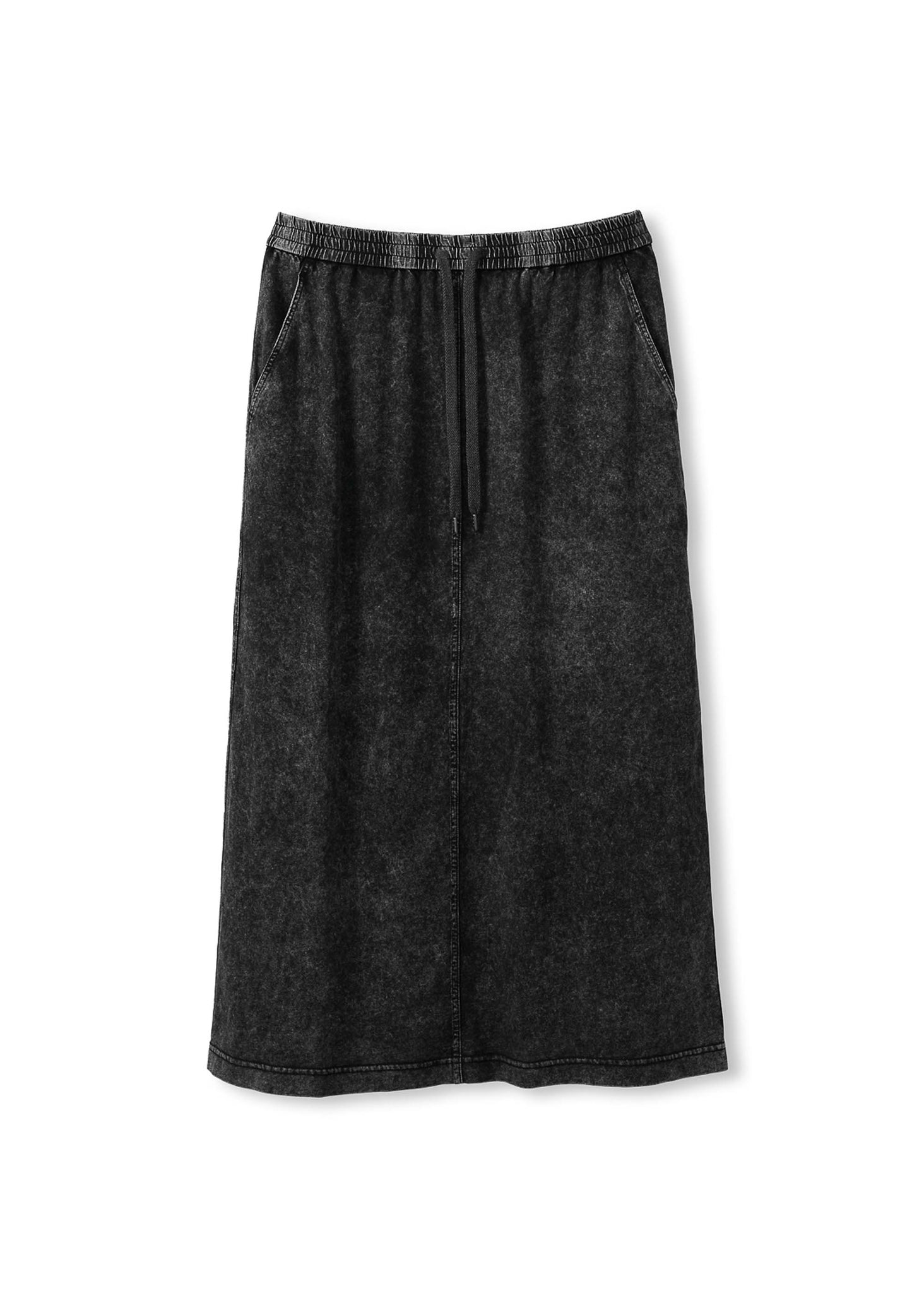 Faded Black Maxi Skirt