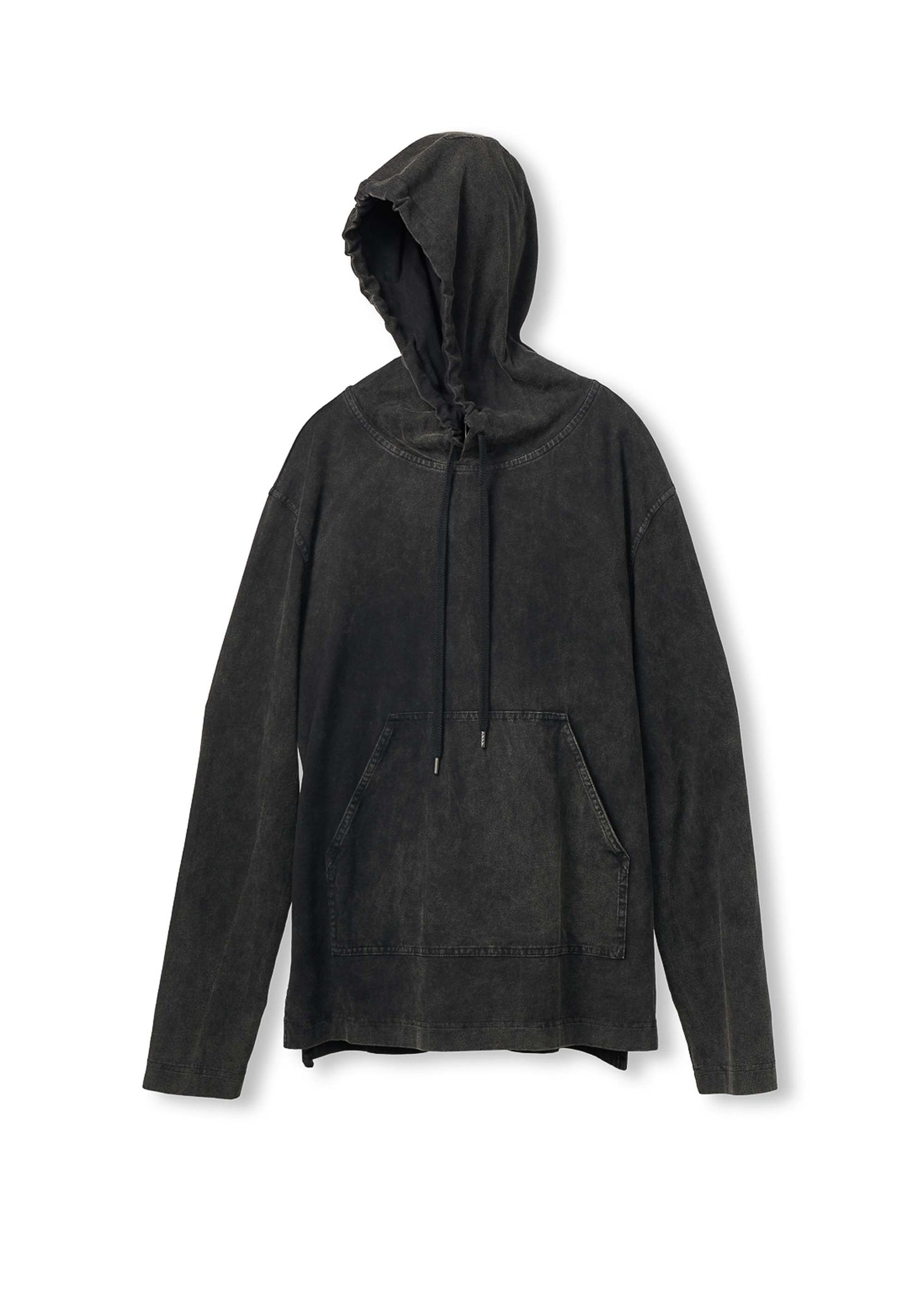 Faded Black Hooded Sweatshirt