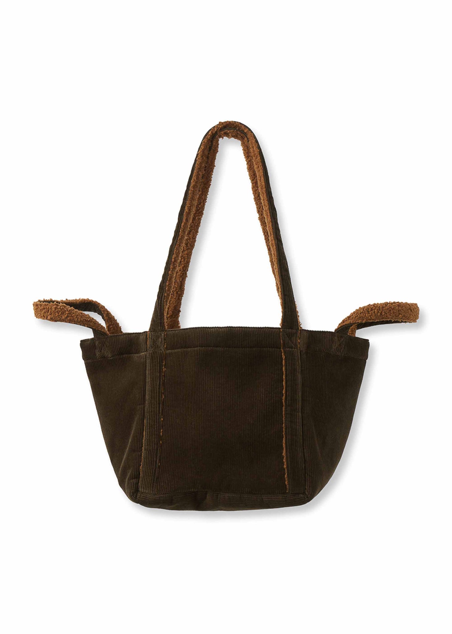 Brown Corduroy Tote Bag