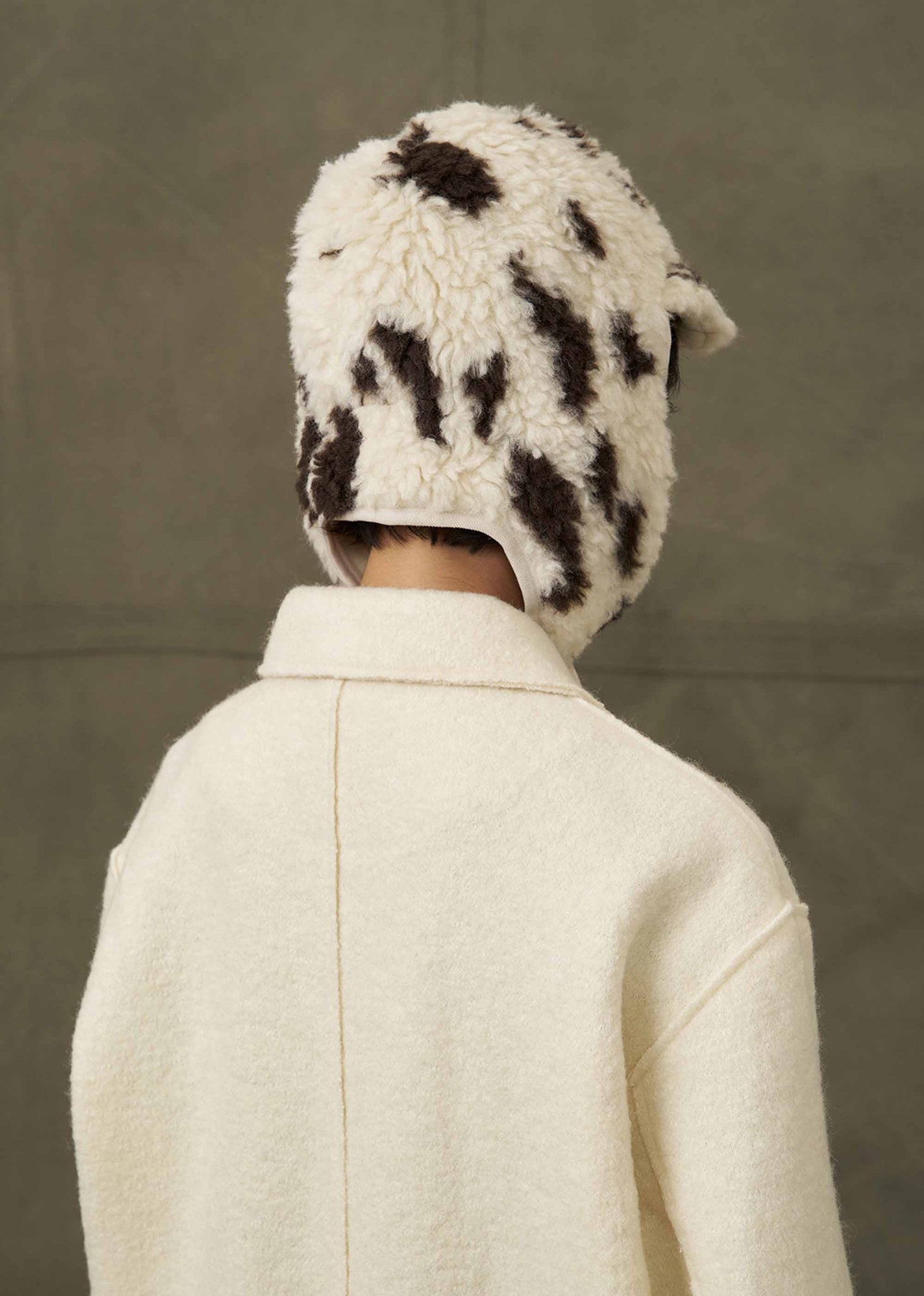 White Spotted Trapper Hat