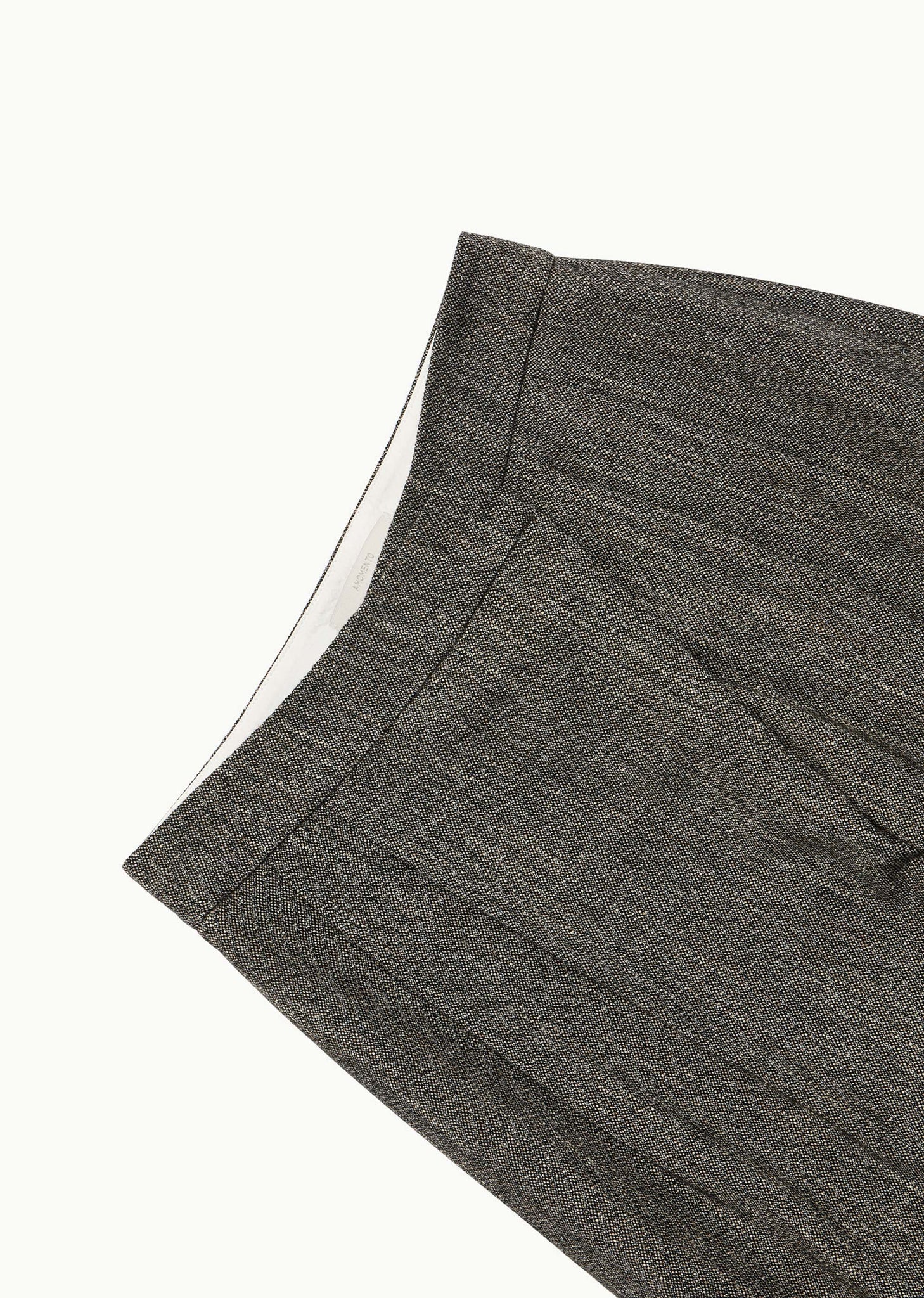 Grey Tweed Wrap Trousers