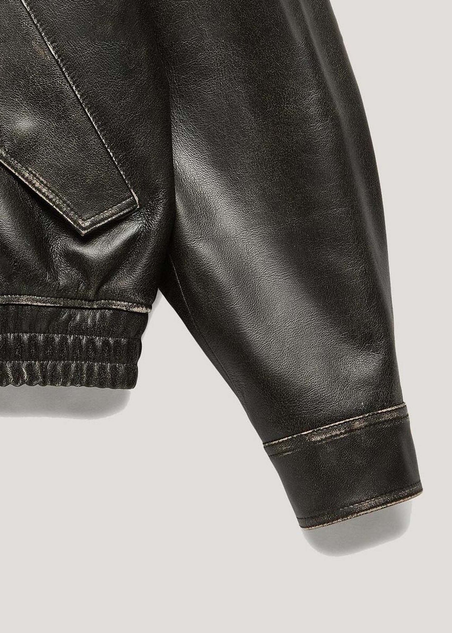 Black Leather Blouson